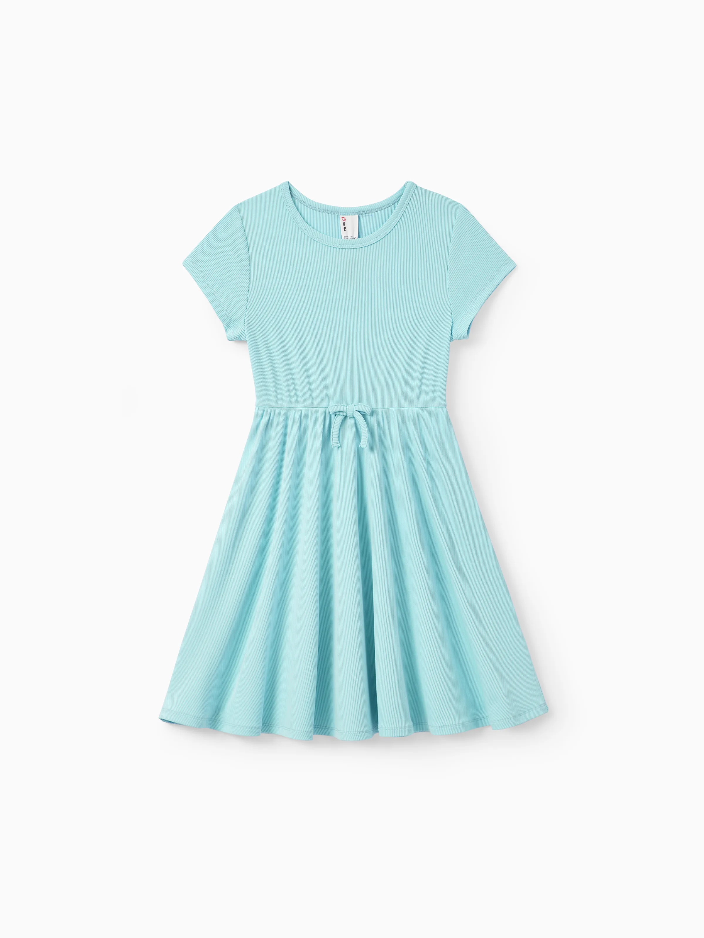 2-Pack Toddler/Kid Girl Printed & Solid Causal Dress Green - Image 3