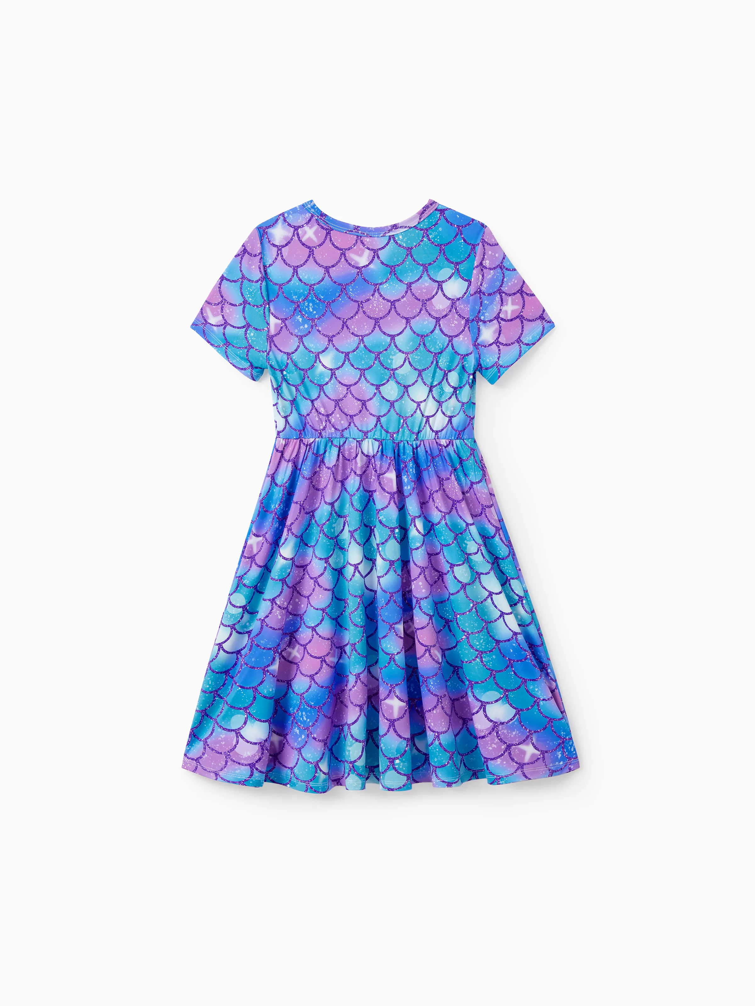 2-Pack Toddler/Kid Girl Printed & Solid Causal Dress Green - Image 6