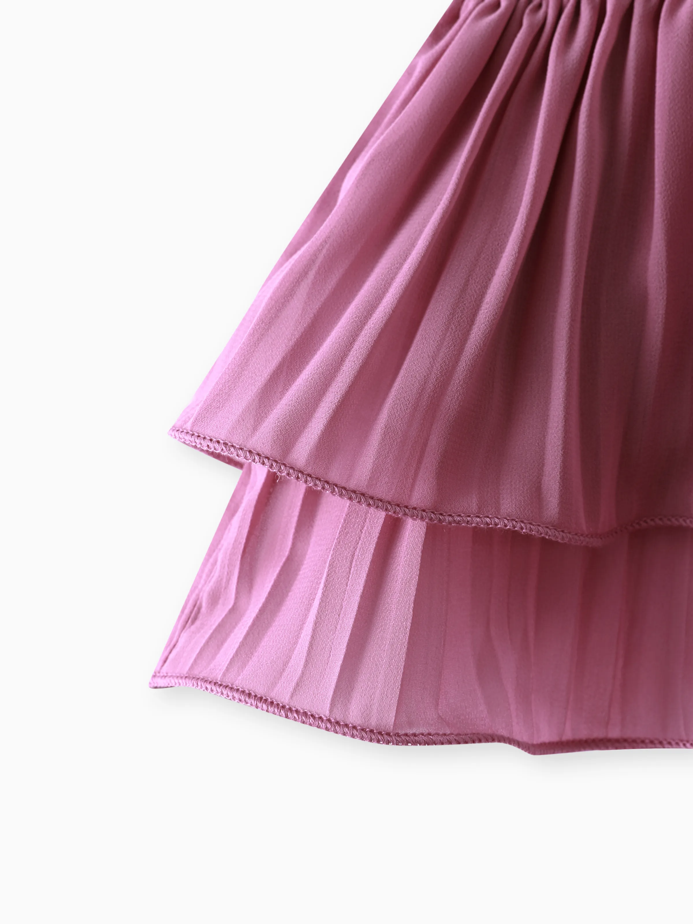 2-Piece Baby/Toddler Girl Elegant Pleated Camisole and Shorts Set Roseo - Image 6