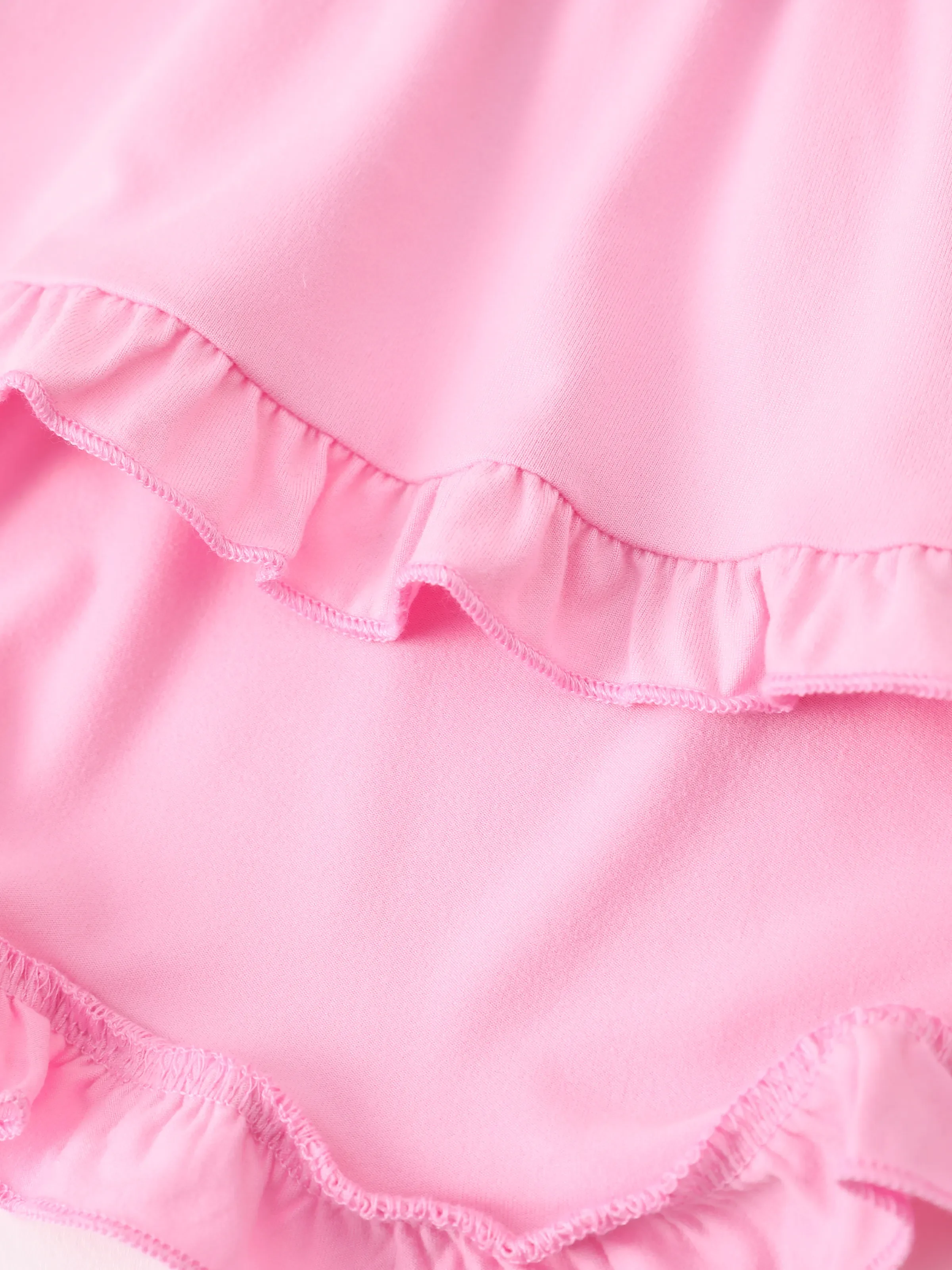 2-piece Kid Girl Bowknot Ruffled Long-sleeves Tee and Flower Allover Print Pants Pink - Image 12