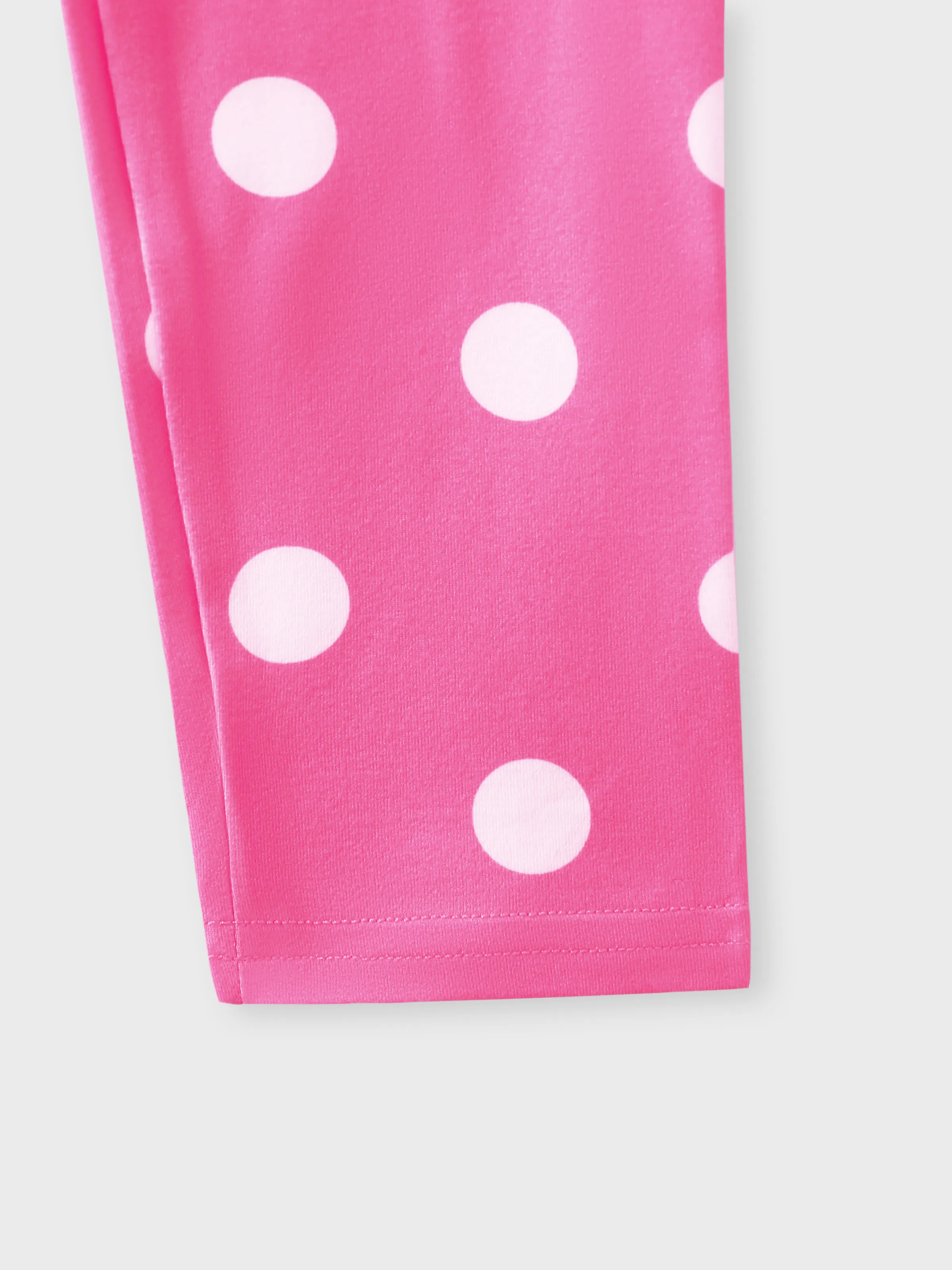 2-piece Toddler Girl Floral Print Bowknot Design Ruffled High Low Sleeveless Tee and Polka dots Pants Set Pink - Image 10