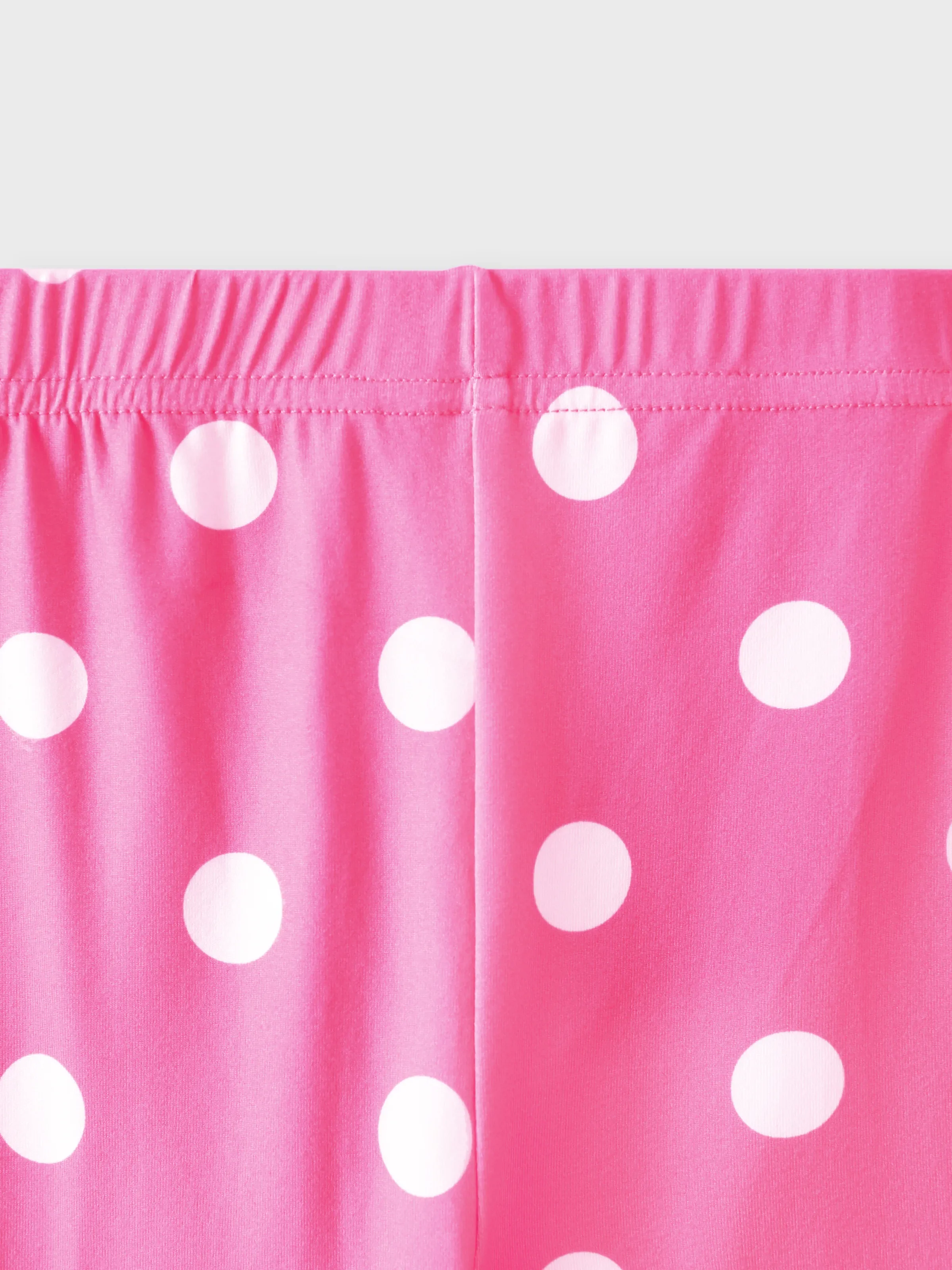 2-piece Toddler Girl Floral Print Bowknot Design Ruffled High Low Sleeveless Tee and Polka dots Pants Set Pink - Image 8
