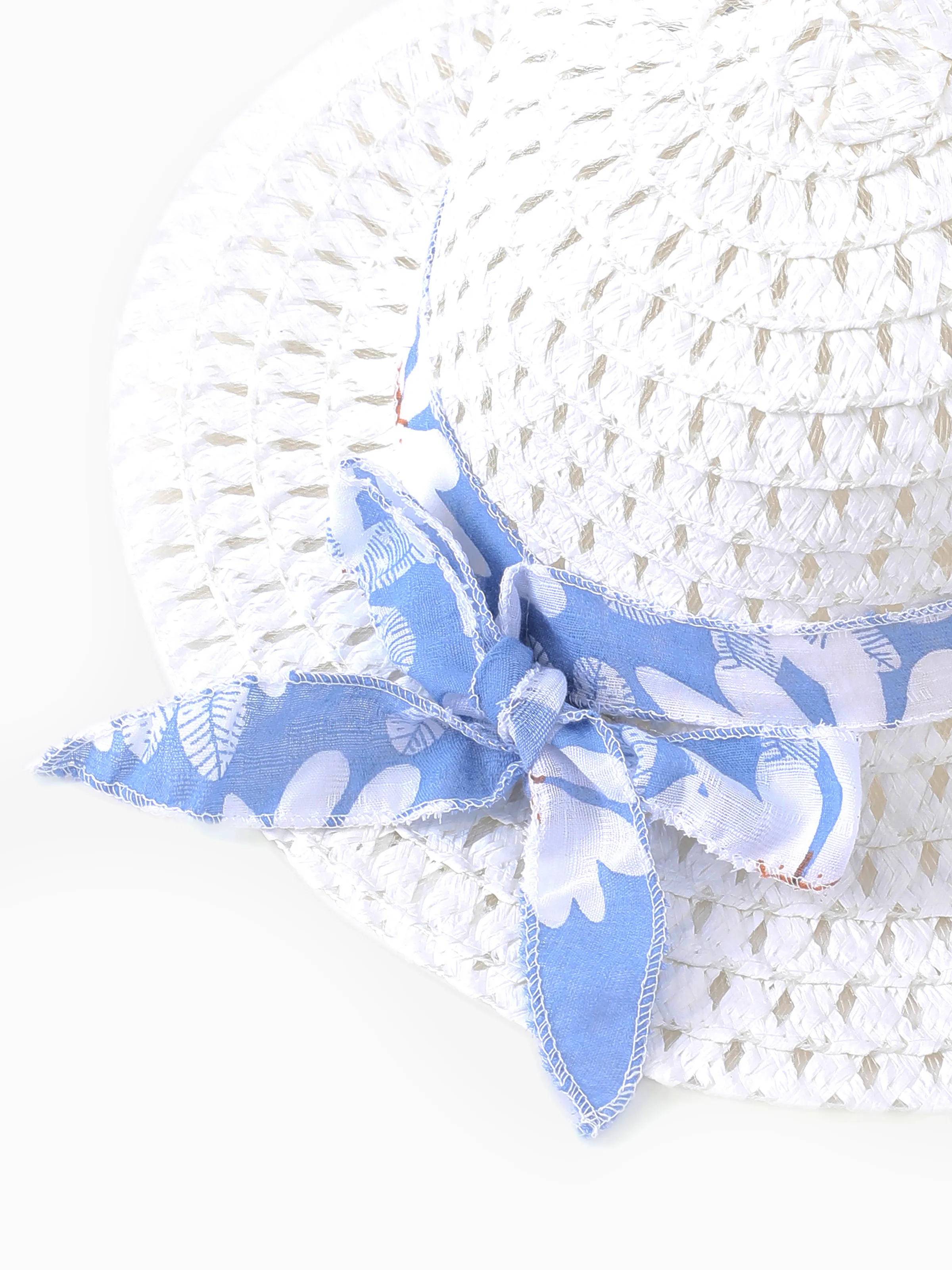 2pcs Baby Girl Little Daisy Bowknot Dress Set Blue - Image 6