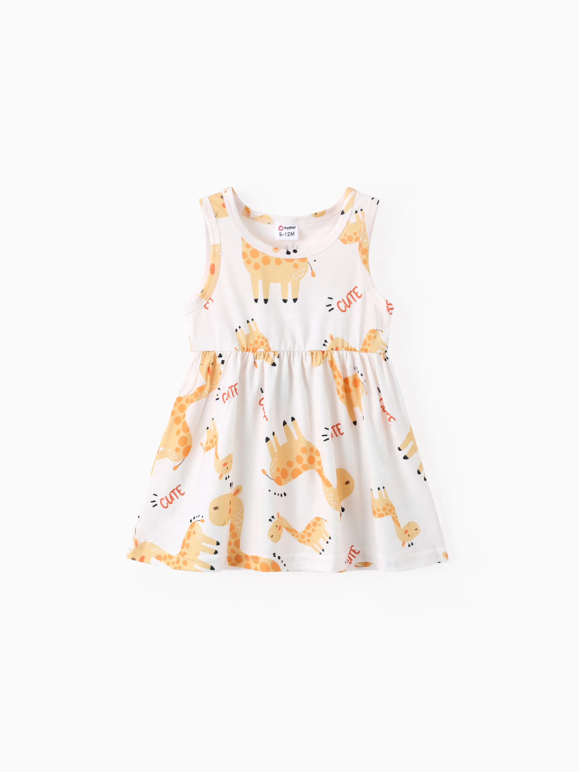 2pcs Baby Girl Pink Cardigan and Elephant Print Dress Set Ginger-2 - Image 5