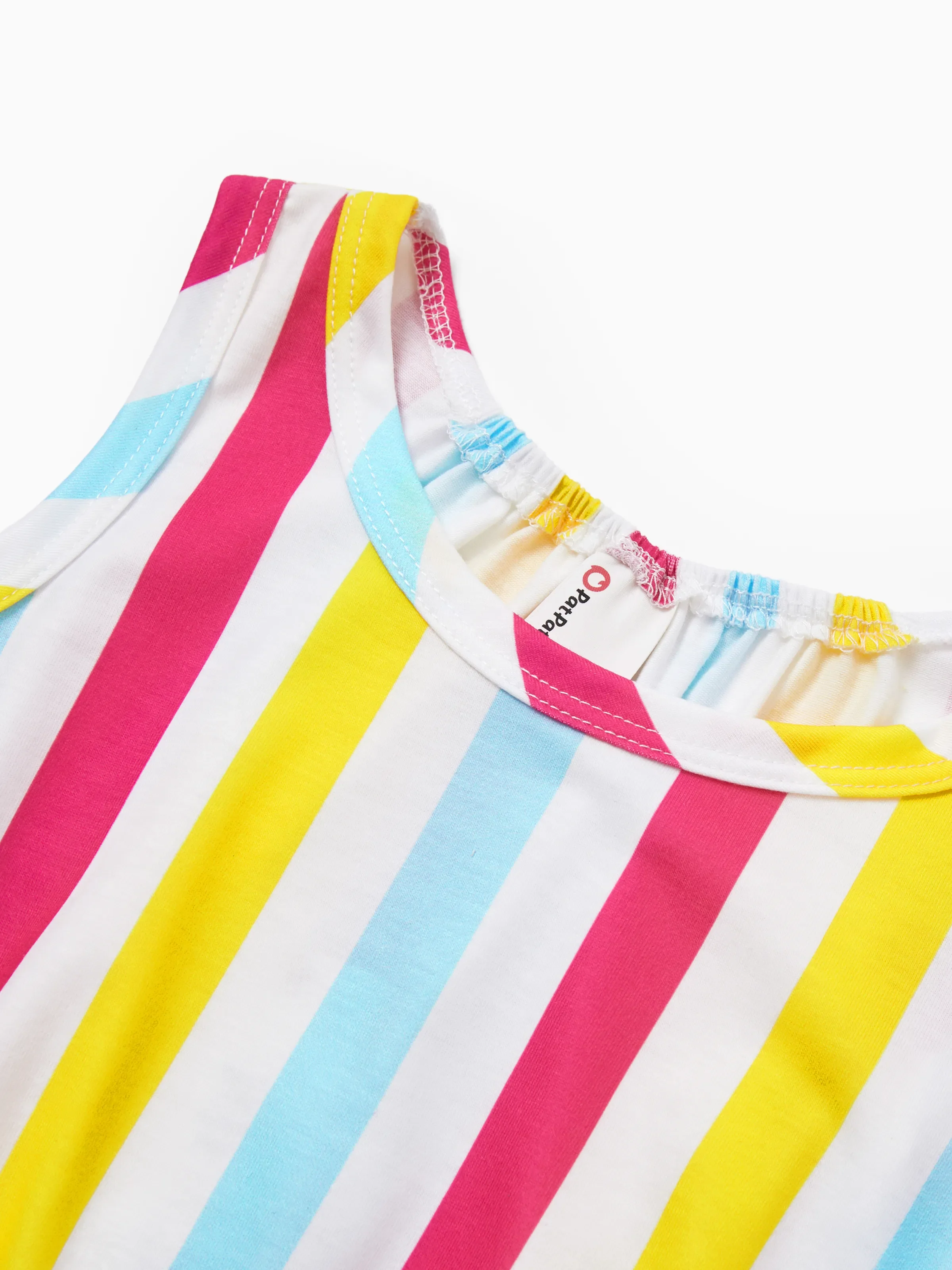 3-Pack Kid Girl Childlike Sleeveless Jumpsuits Multi-color - Image 13