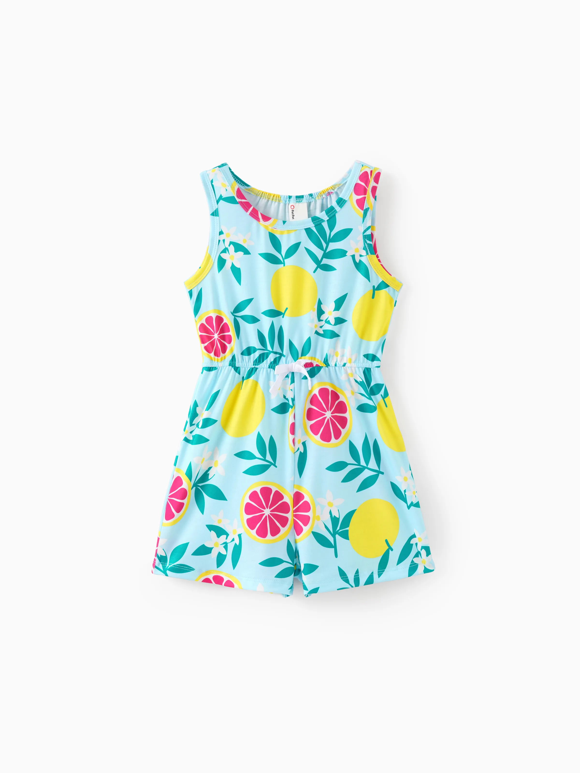 3-Pack Kid Girl Childlike Sleeveless Jumpsuits Multi-color - Image 4