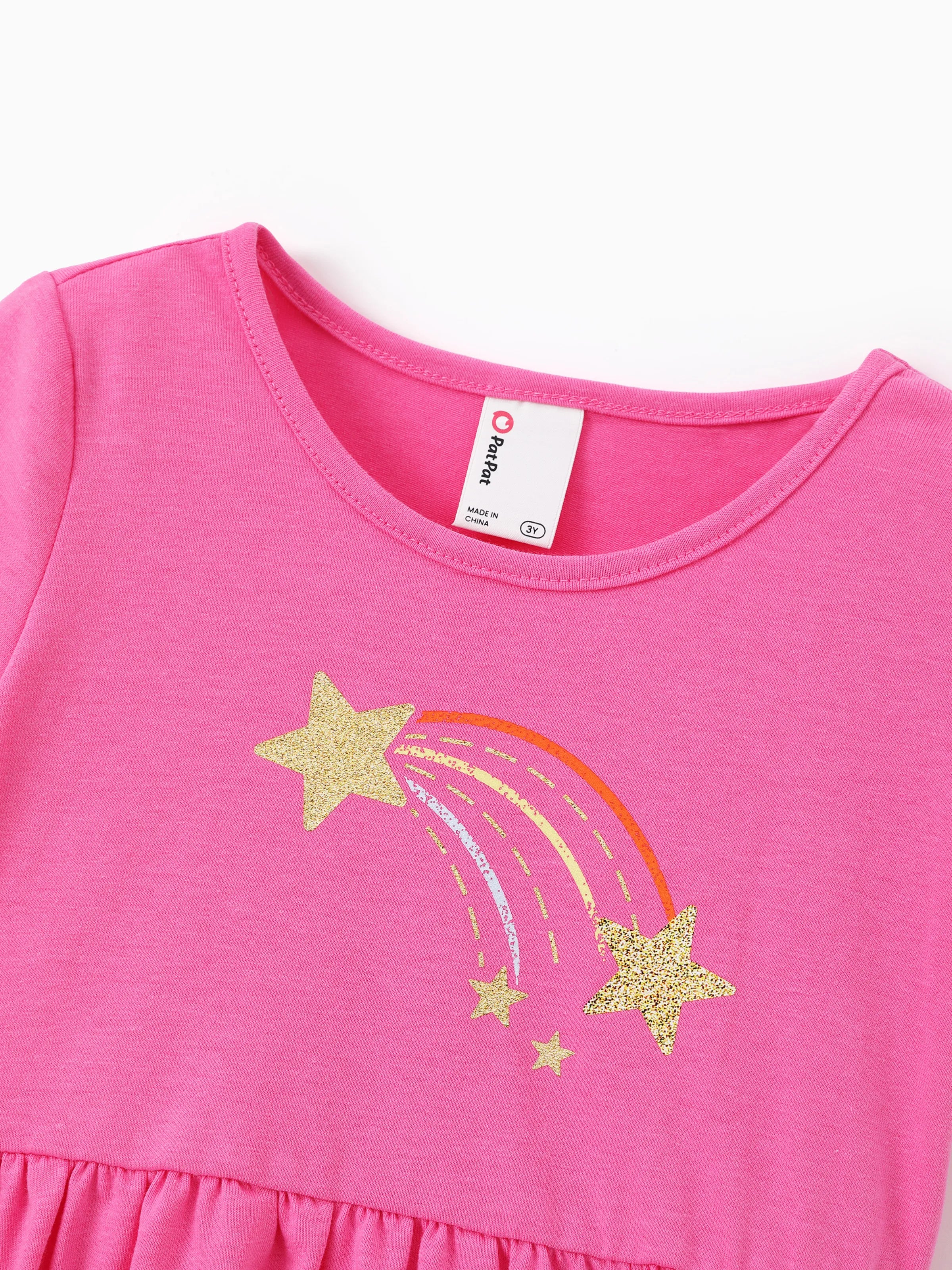 3-Pack Toddler Girl Childlike Printed Dresses Pink - Image 11