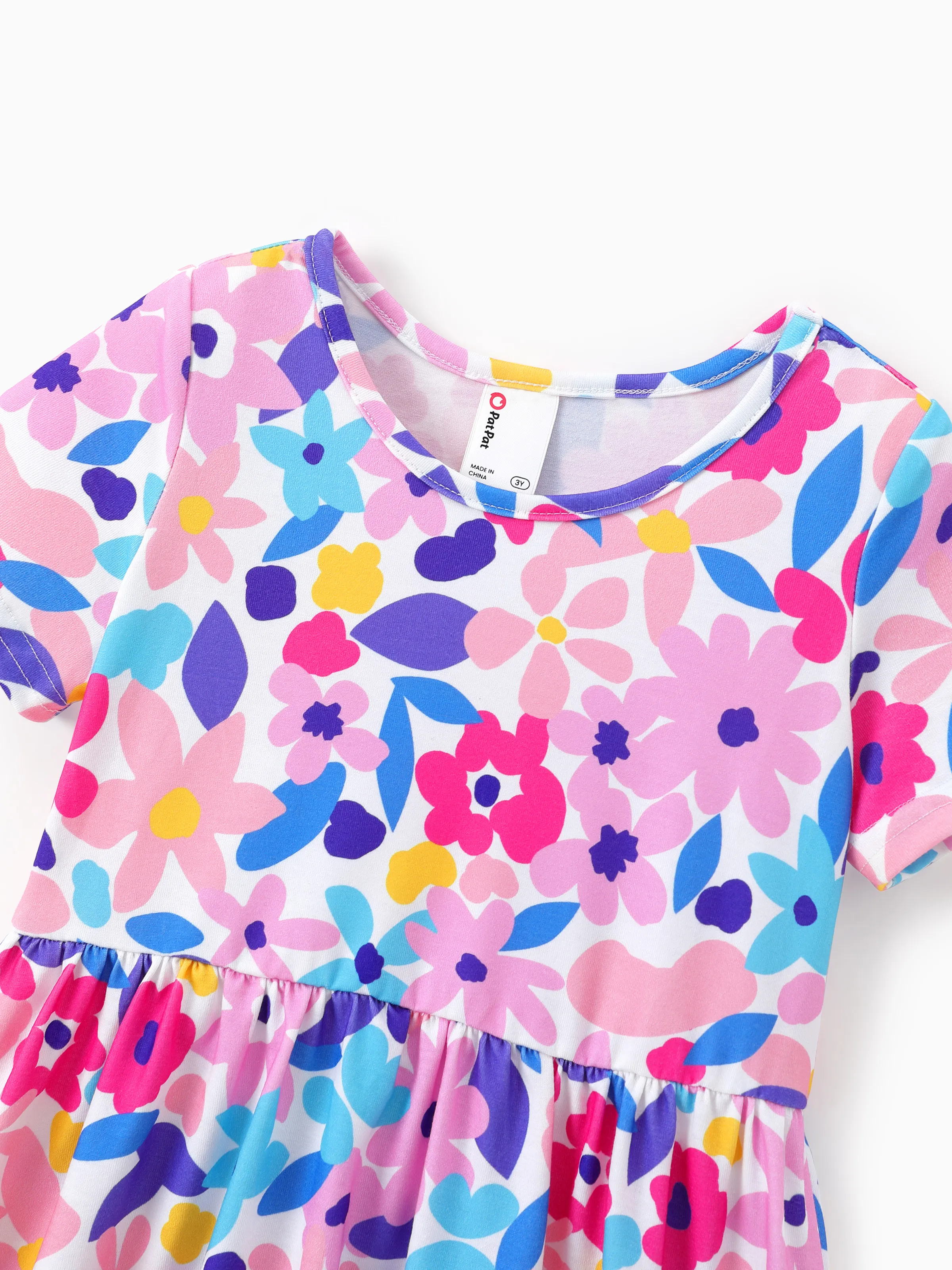 3-Pack Toddler Girl Childlike Printed Dresses Pink - Image 9