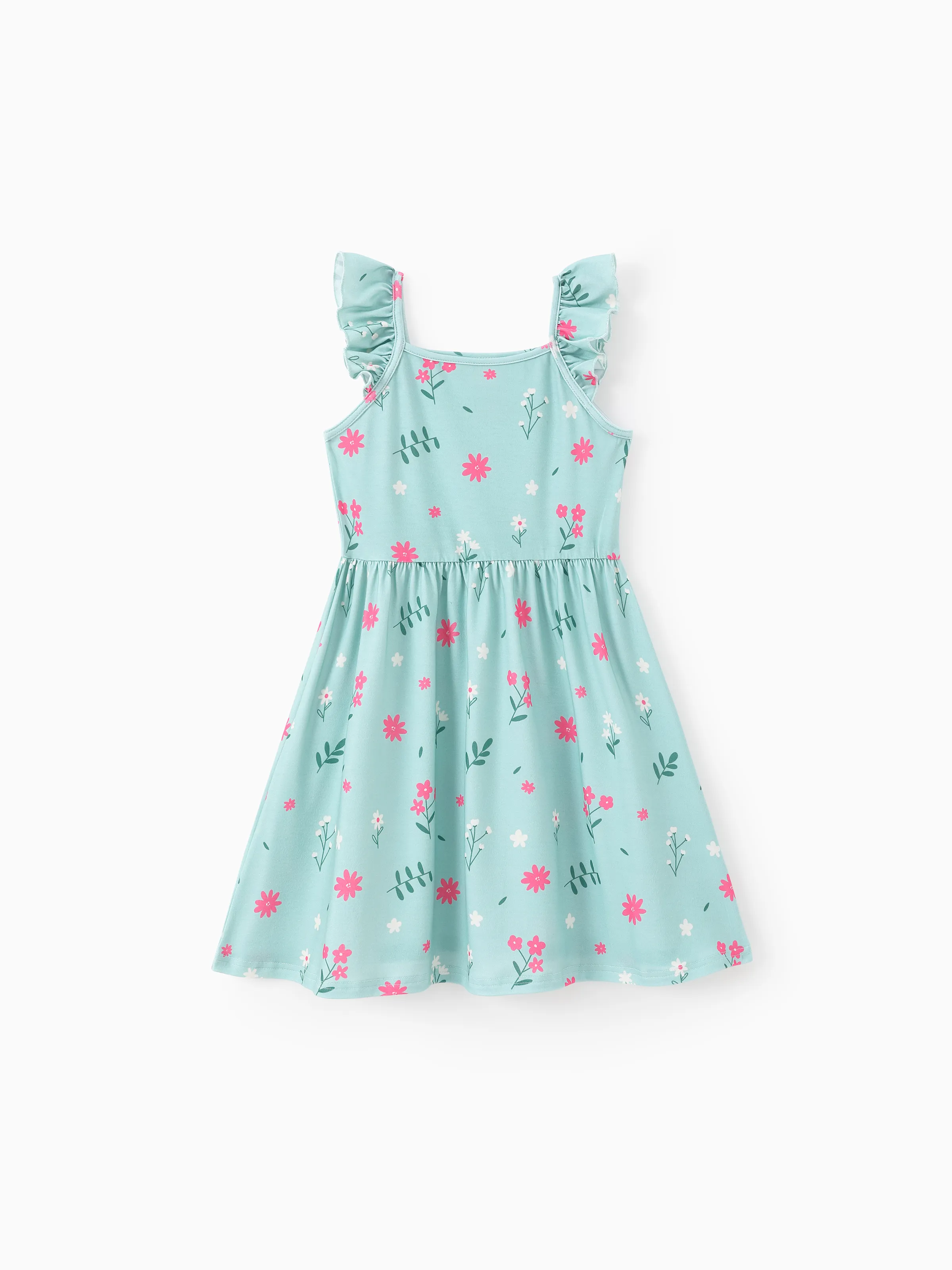 3-Pack Toddler/Kid Girl Childlike Flutter-sleeve Dresses Ginger - Image 3