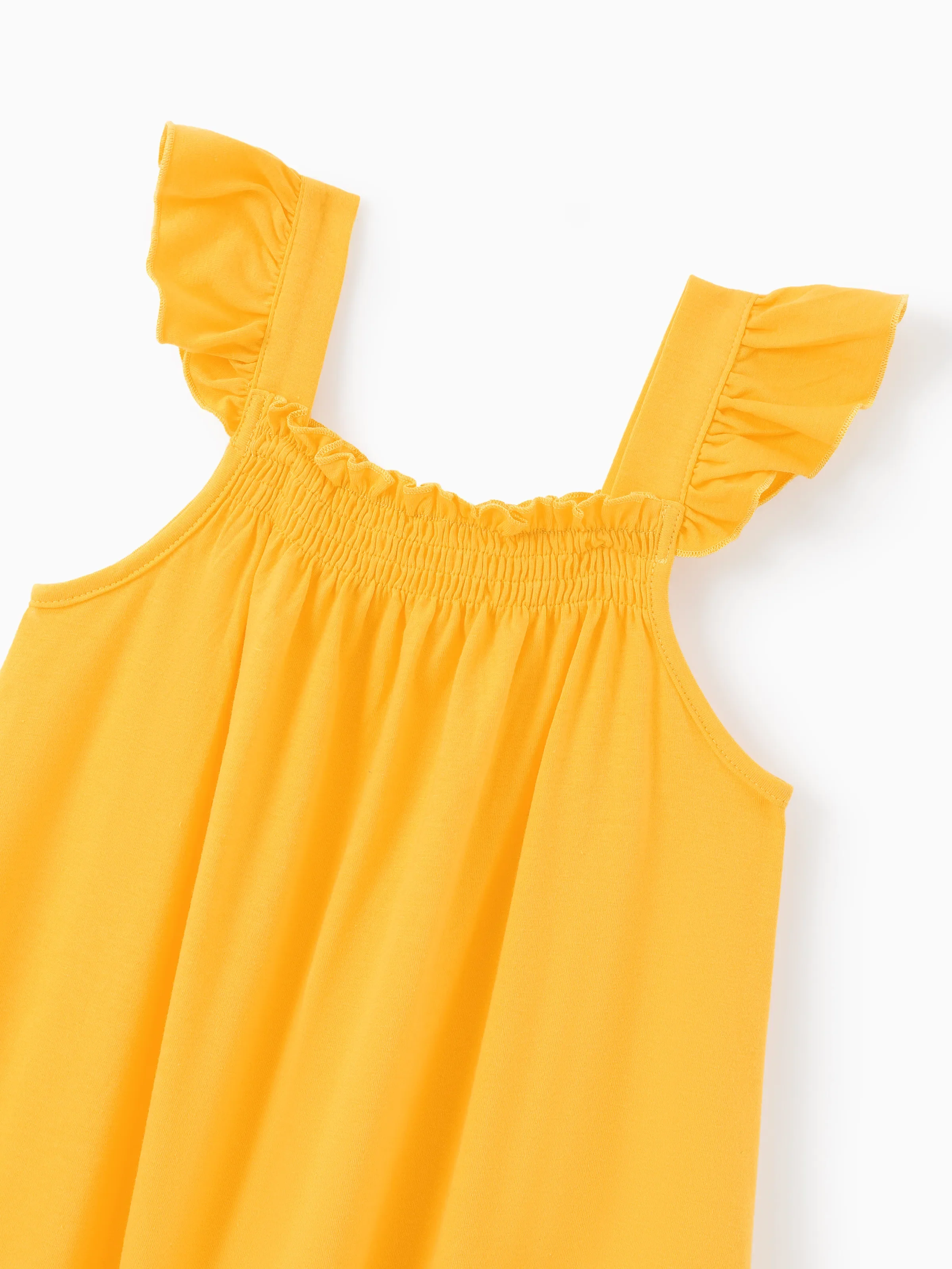 3-Pack Toddler/Kid Girl Childlike Flutter-sleeve Dresses Ginger - Image 8
