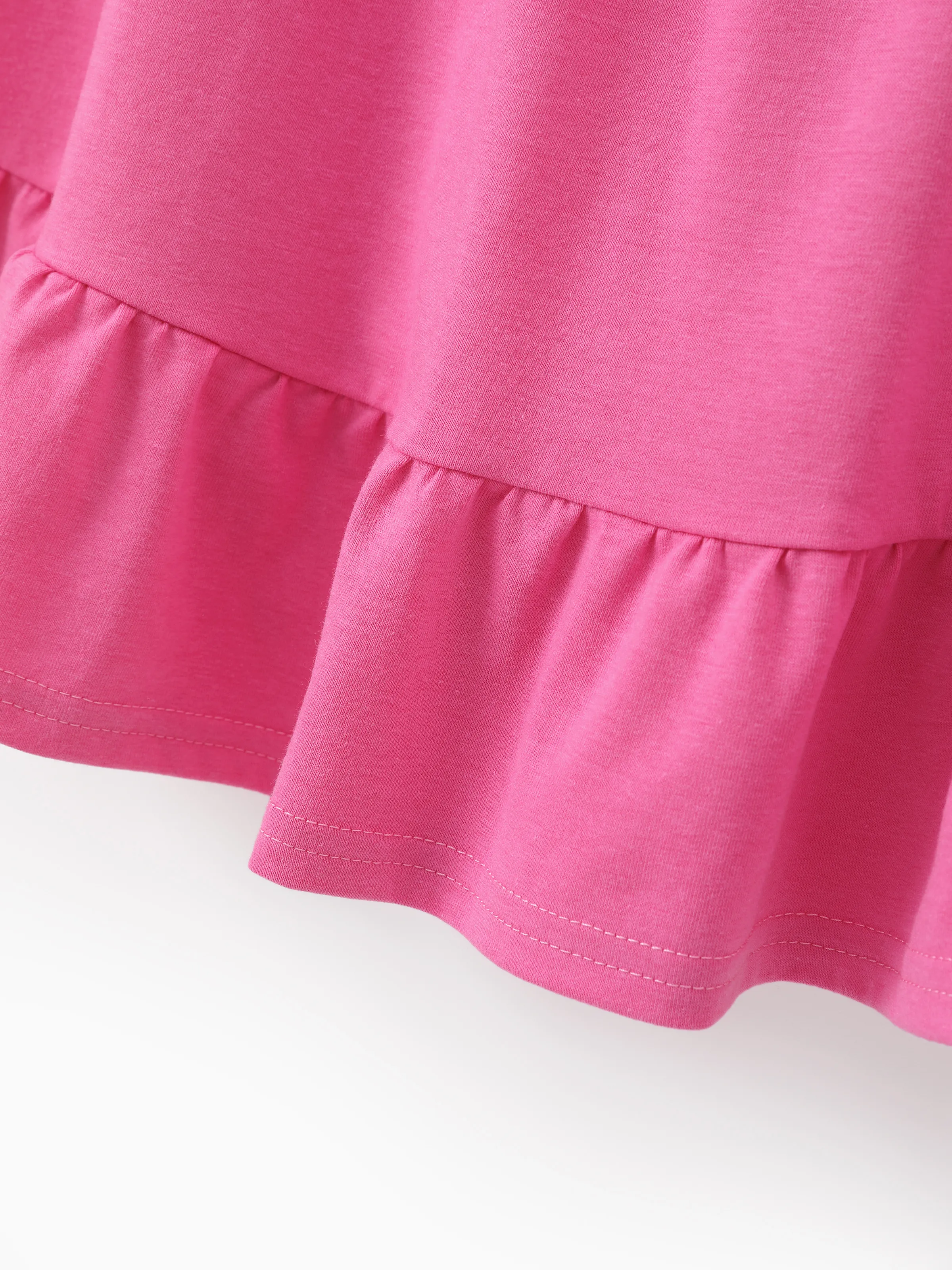 3-Pack Toddler/Kid Girl Childlike Flutter-sleeve Dresses Hot Pink - Image 10