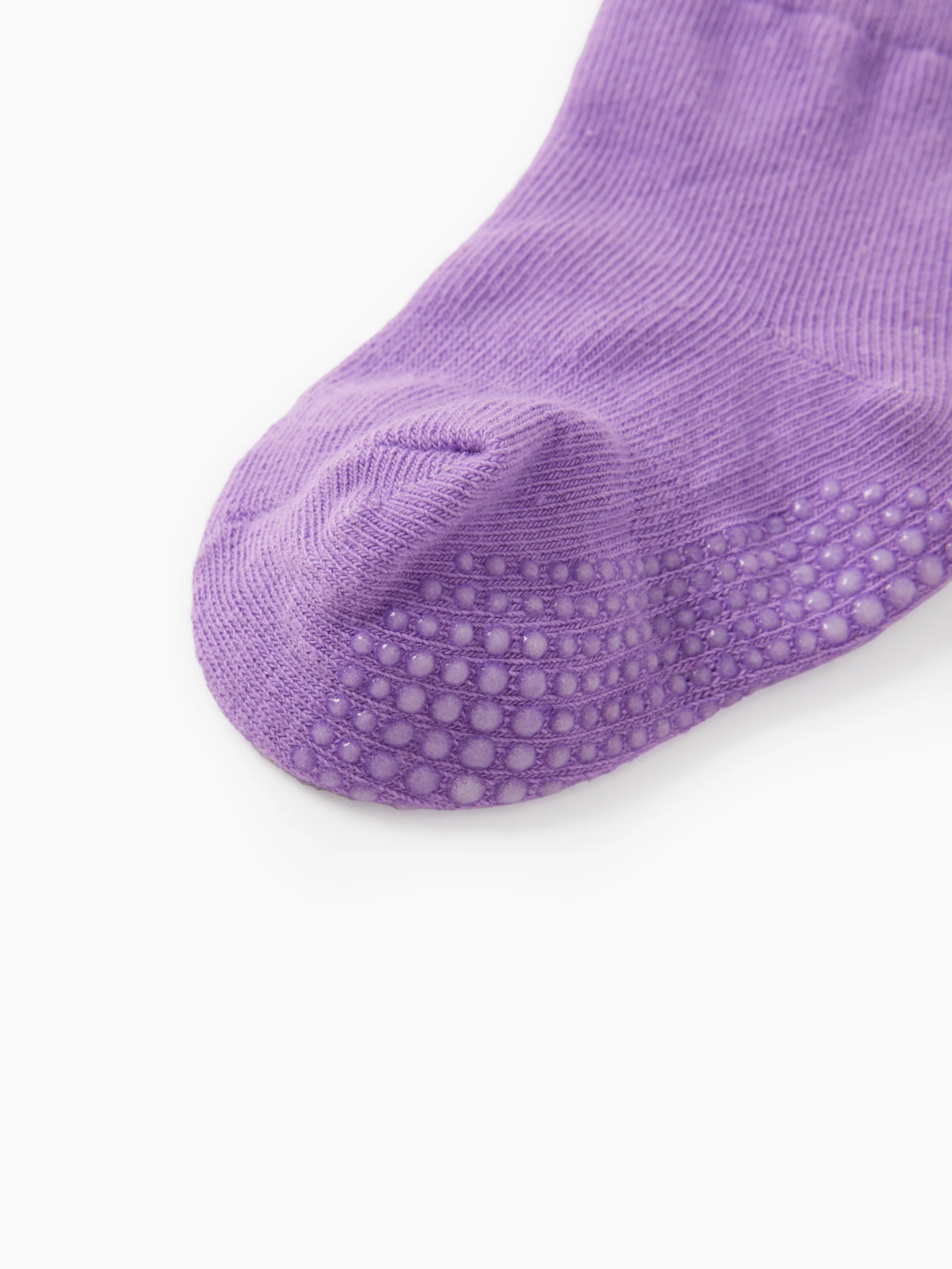 6-pack Baby / Toddler Pure Color Floor Non-slip Glue Socks Light Pink - Image 5