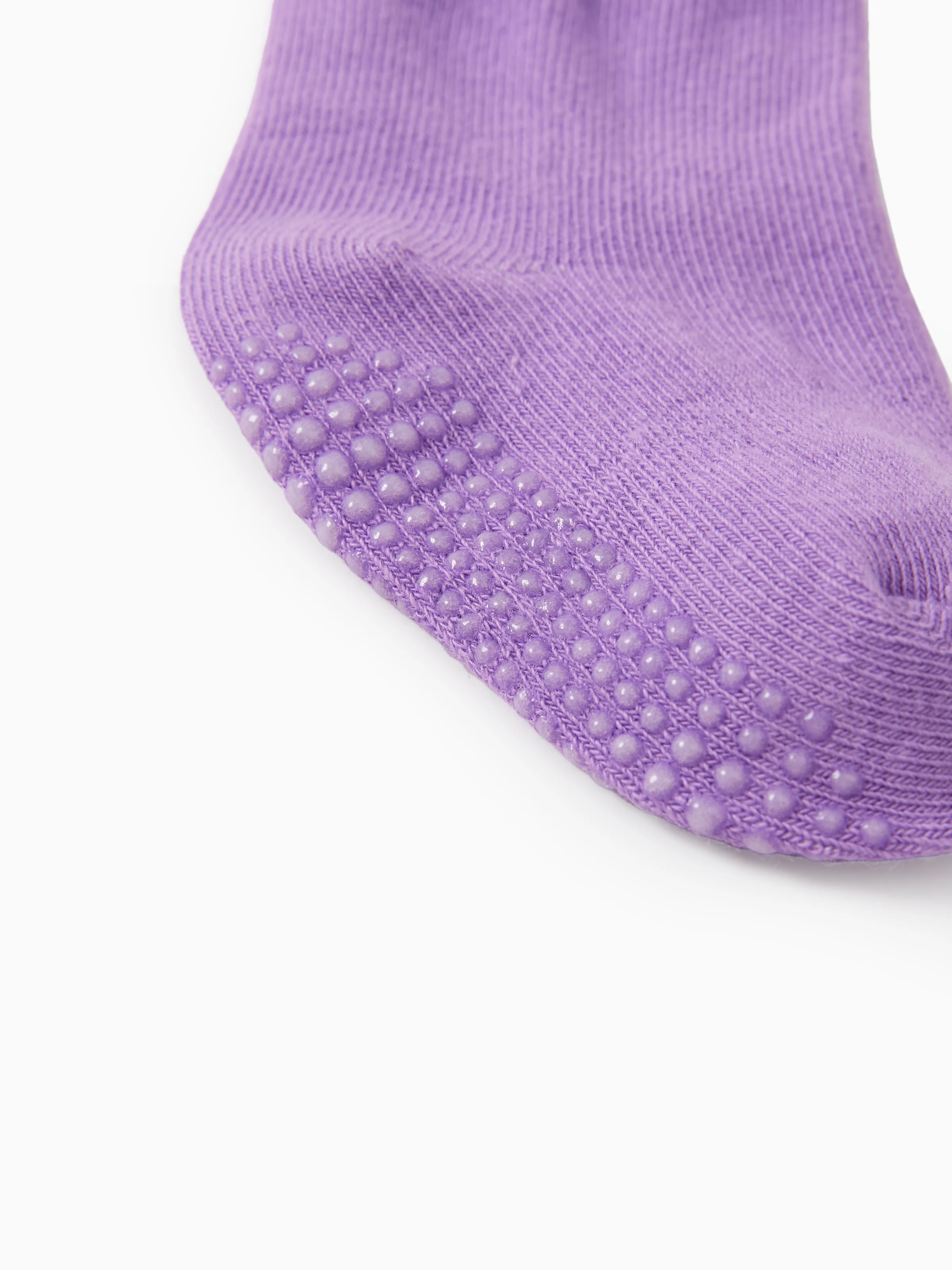 6-pack Baby / Toddler Pure Color Floor Non-slip Glue Socks Light Pink - Image 6