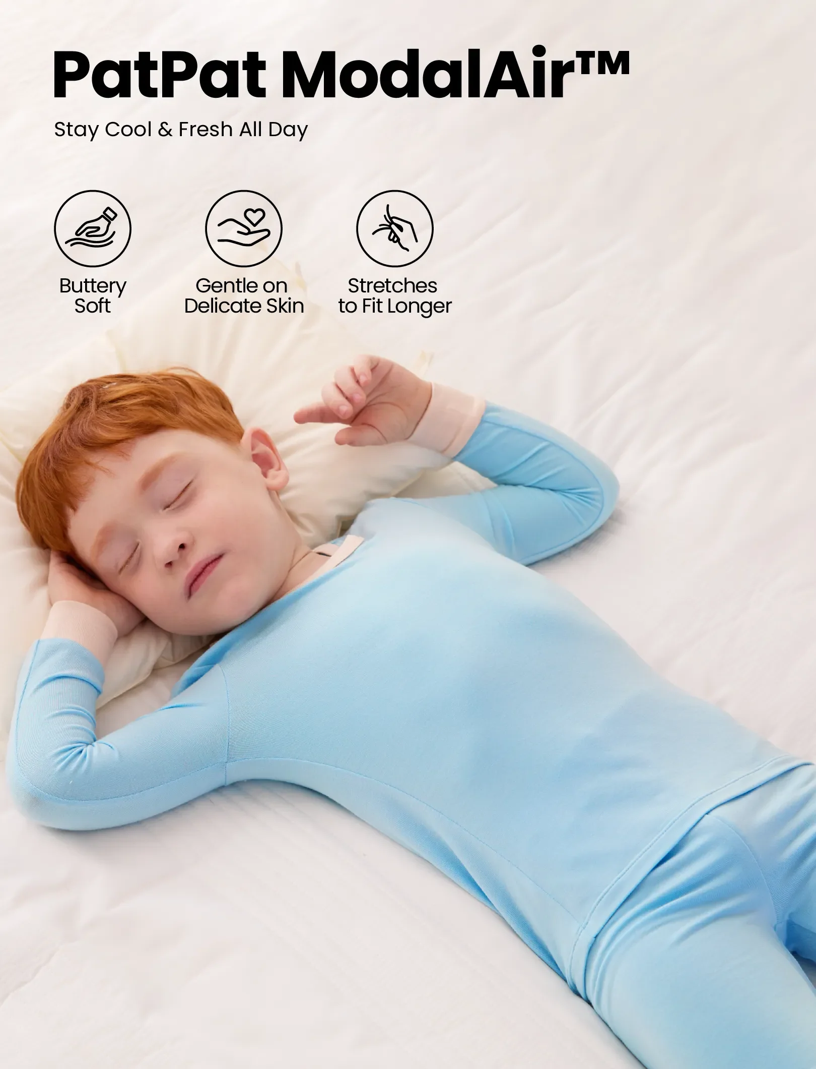 Baby 2-piece Tencel Modal Pajamas Set for Girls / Boys ( Snug-Fitting ) Light Green - Image 3