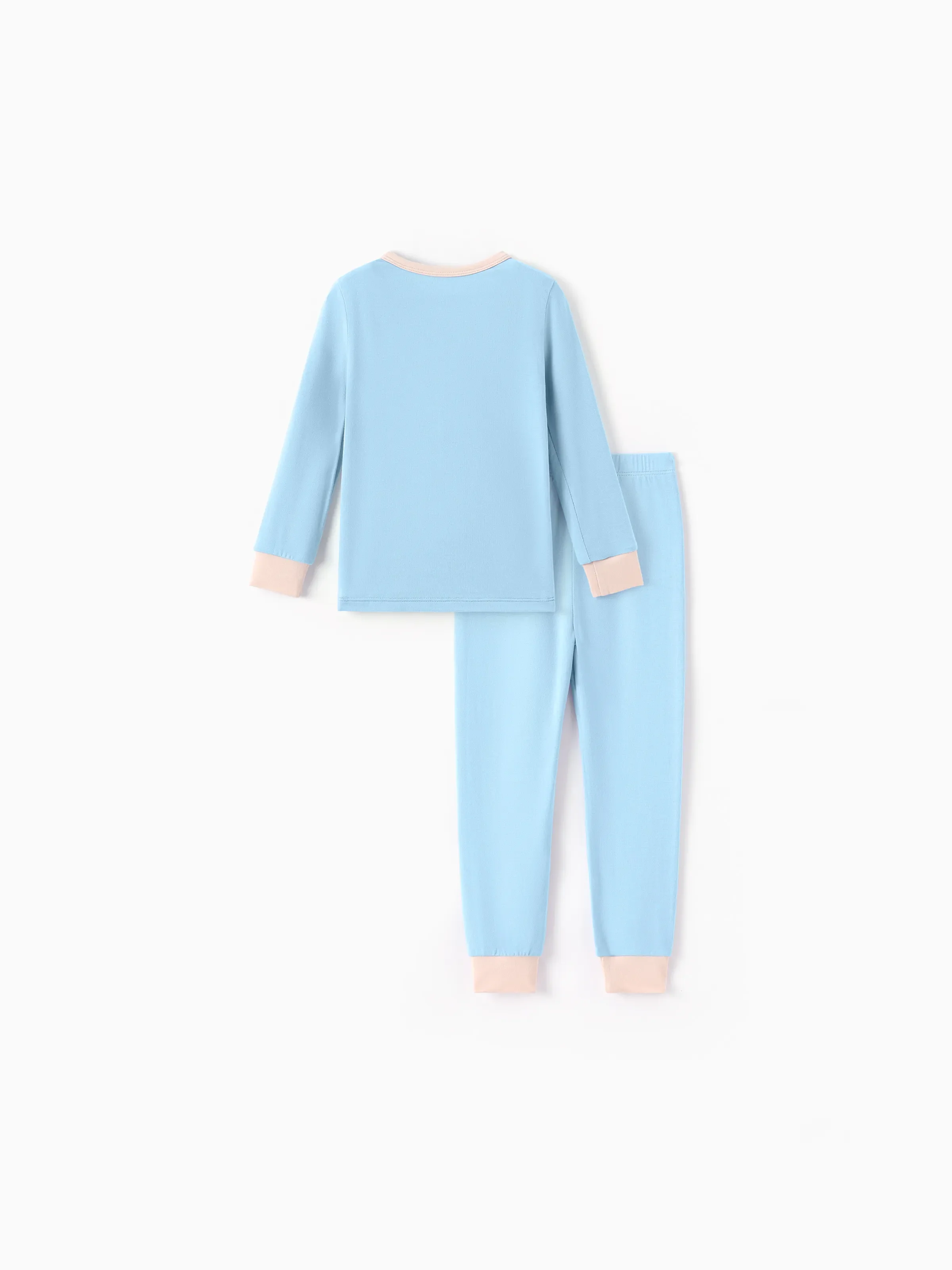 Baby 2-piece Tencel Modal Pajamas Set for Girls / Boys ( Snug-Fitting ) Light Green - Image 8