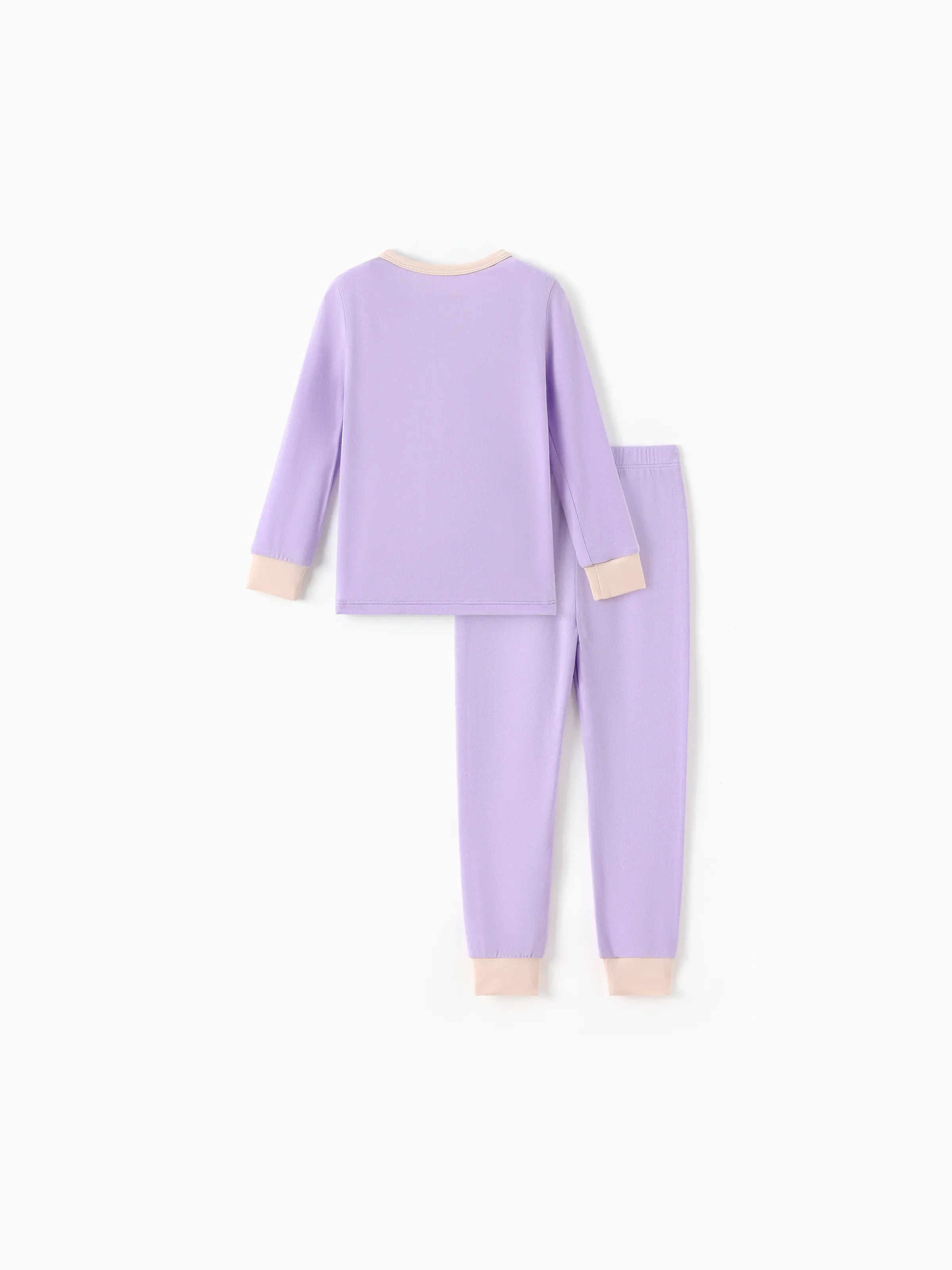 Baby 2-piece Tencel Modal Pajamas Set for Girls / Boys ( Snug-Fitting ) Purple - Image 8