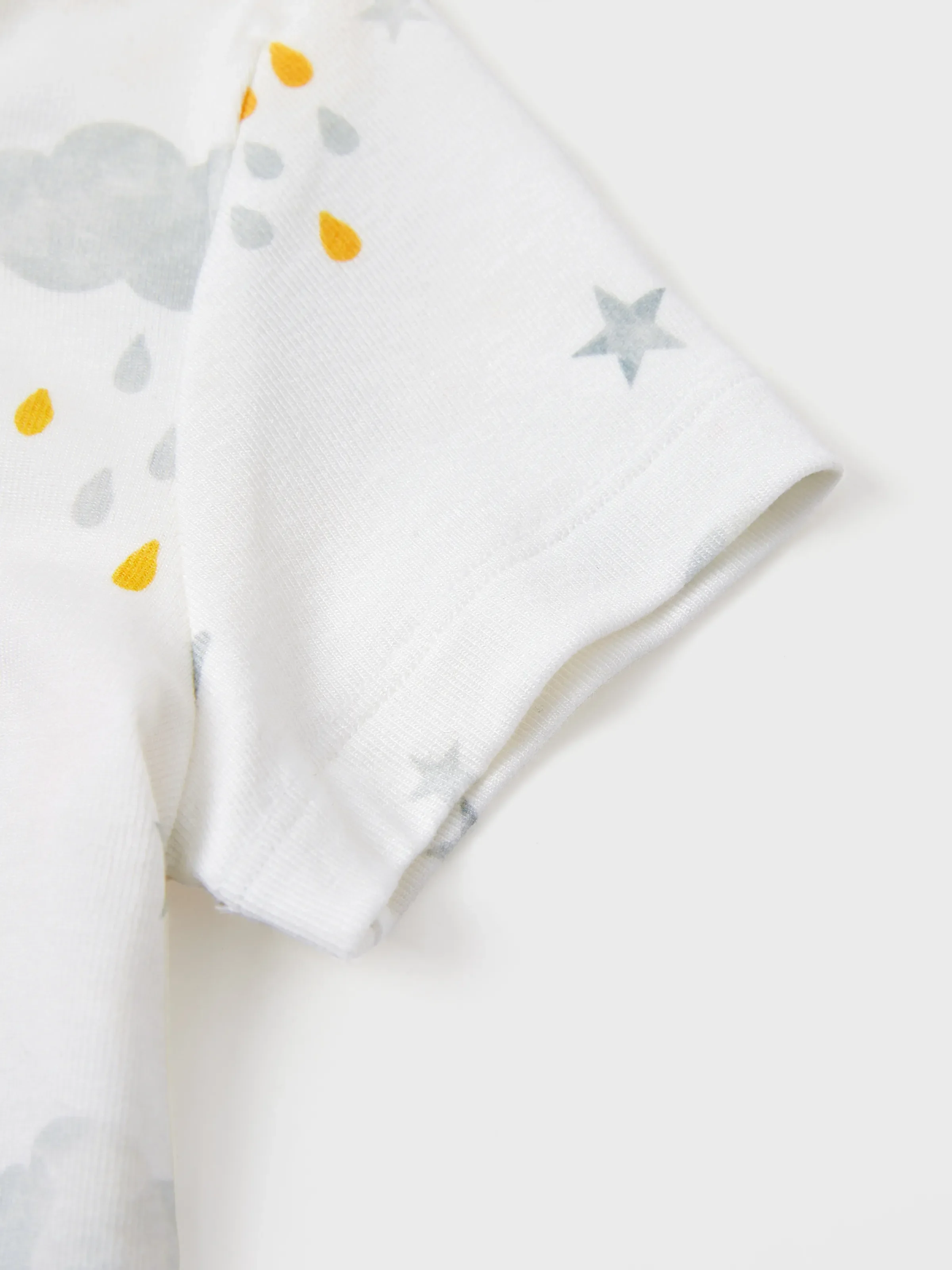 Baby Boy/Girl Childlike Letter Print Romper Grey - Image 5