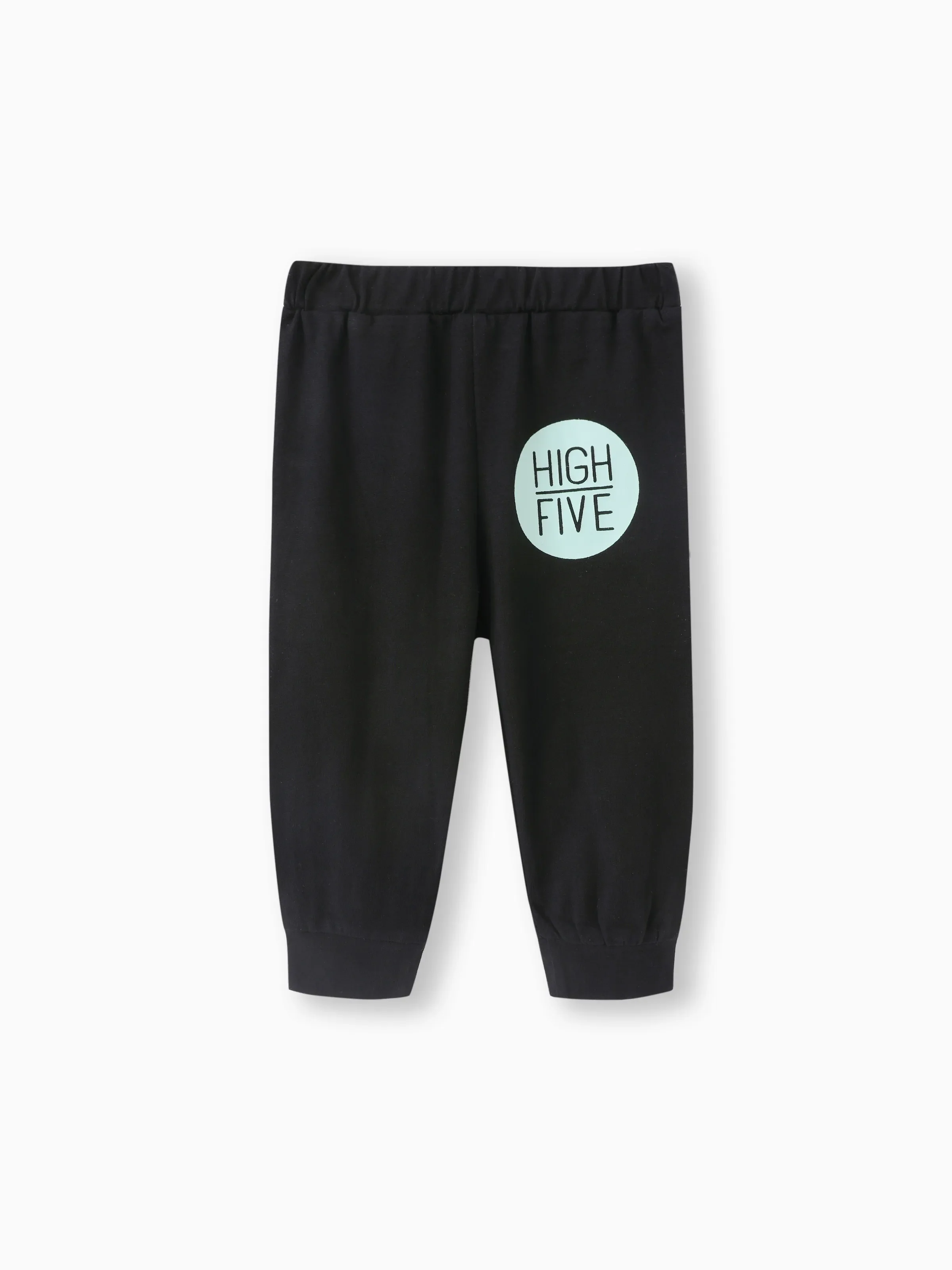 Baby Boy/Girl Clothes 2pcs 95% Cotton Long-sleeve Letter Print Sweatshirt and Pants Set Mint Green - Image 7