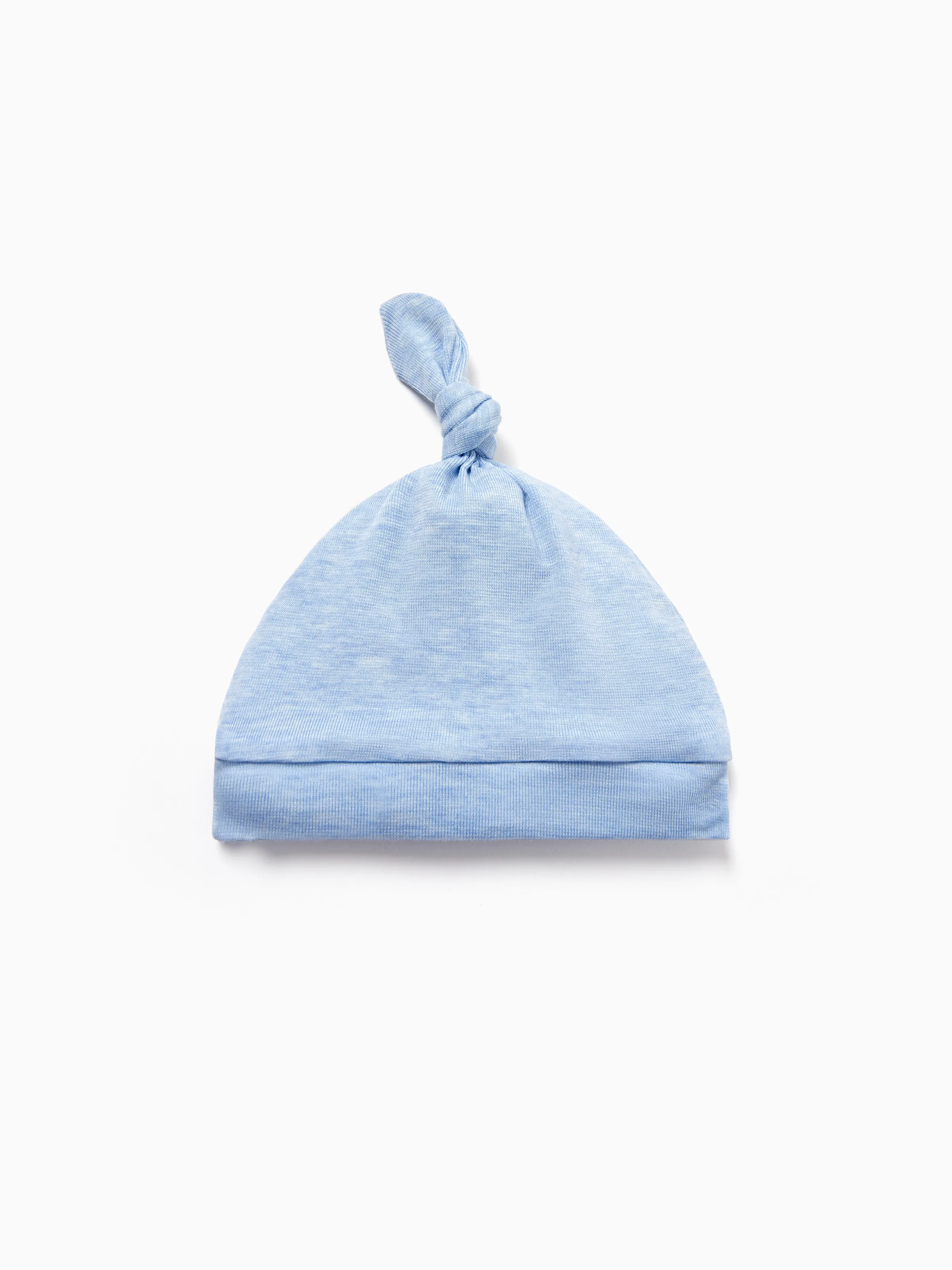 Baby Boy/Girl Solid Color Baby Sleeping Bag Infant Gown with Hat Light Blue - Image 5