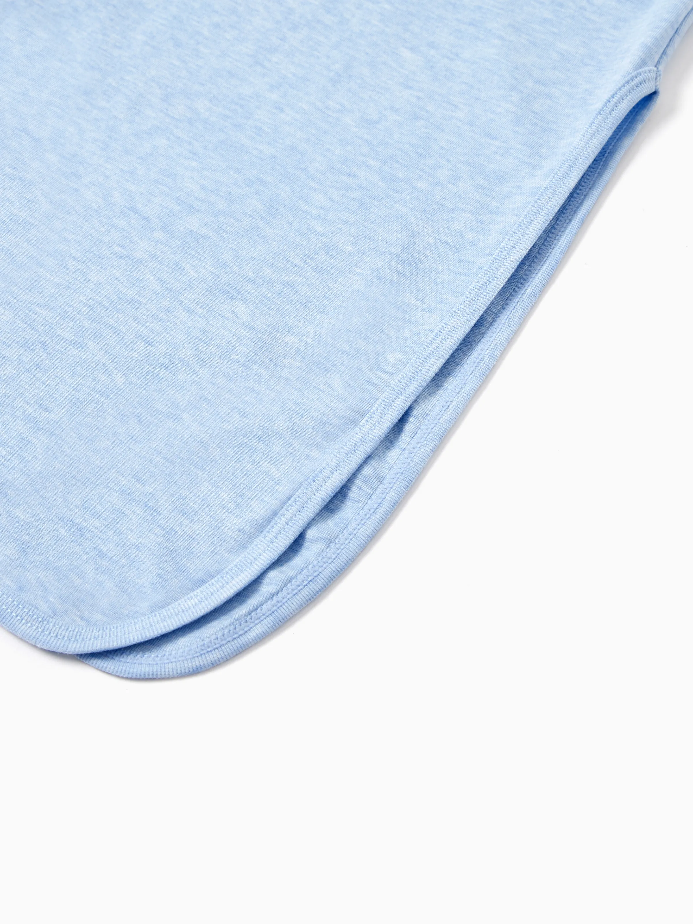 Baby Boy/Girl Solid Color Baby Sleeping Bag Infant Gown with Hat Light Blue - Image 7