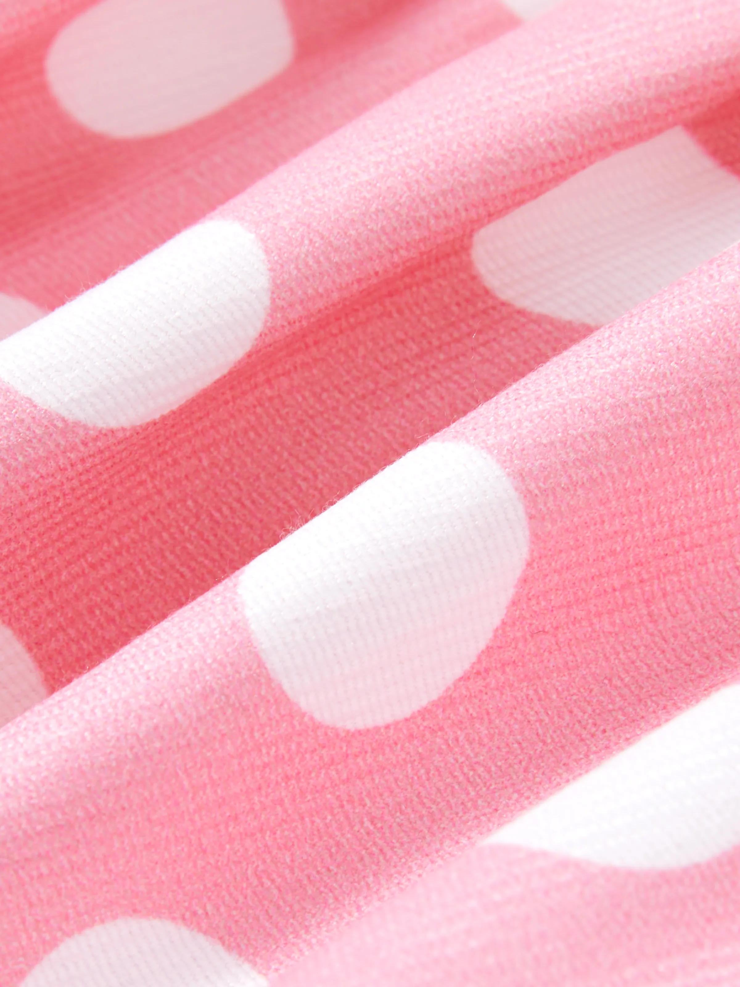Baby Girl Rabbit Pattern Ruffle Long Sleeve Romper Pink - Image 7