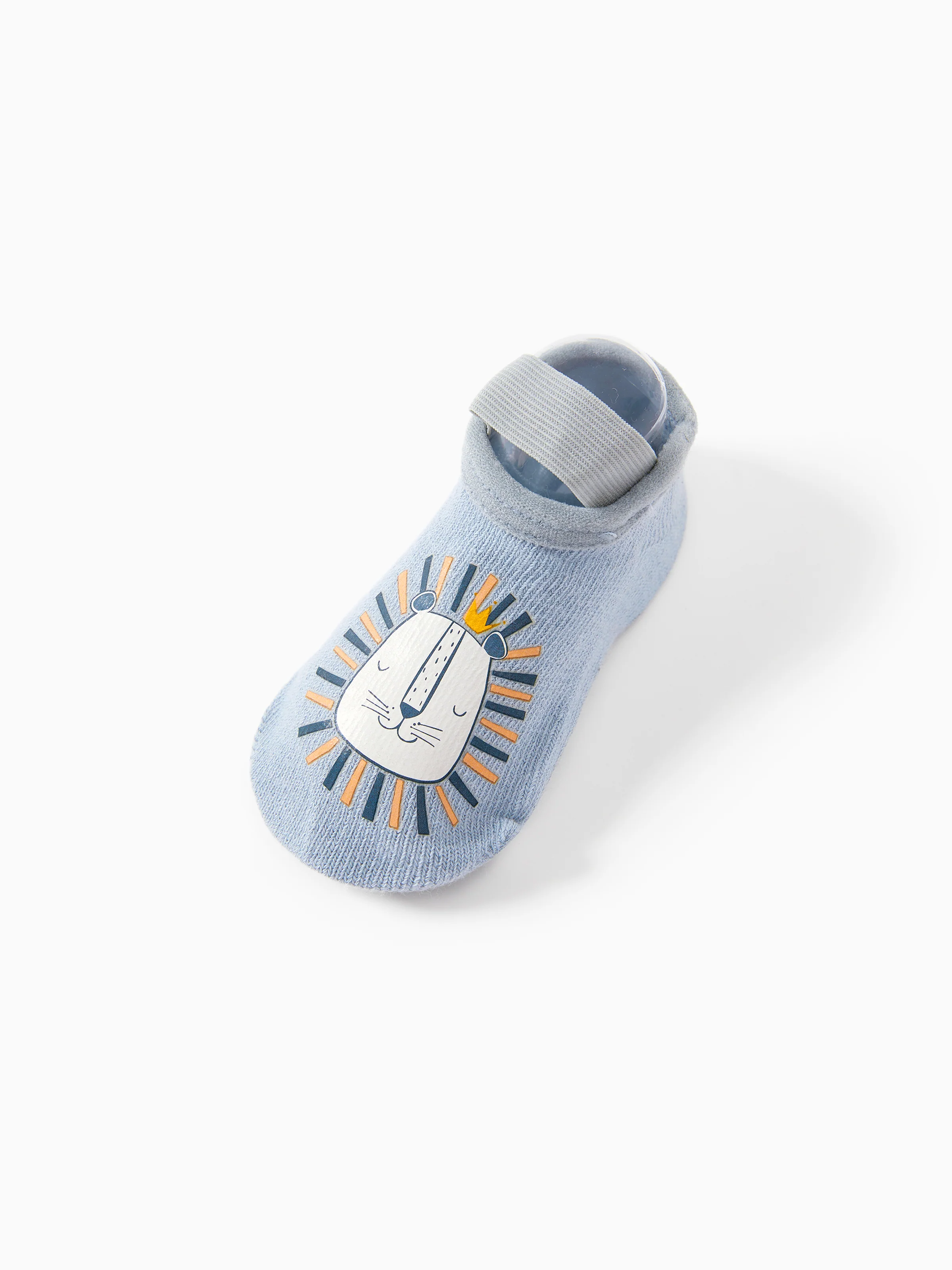 Baby / Toddler Fashionable Cartoon Animal Print Floor Socks Light Blue - Image 3