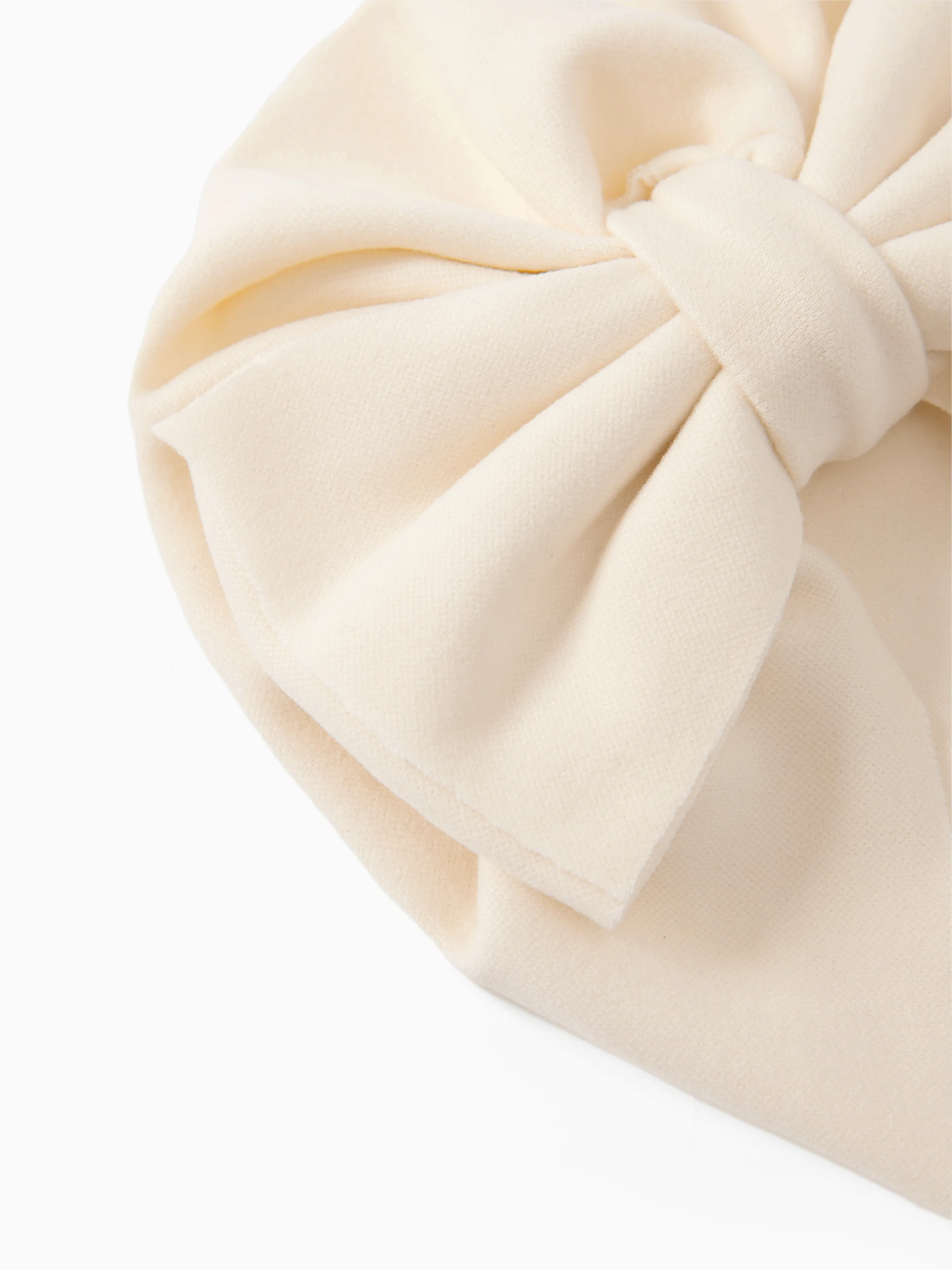 Baby / Toddler Solid Bowknot Hat Beige - Image 3