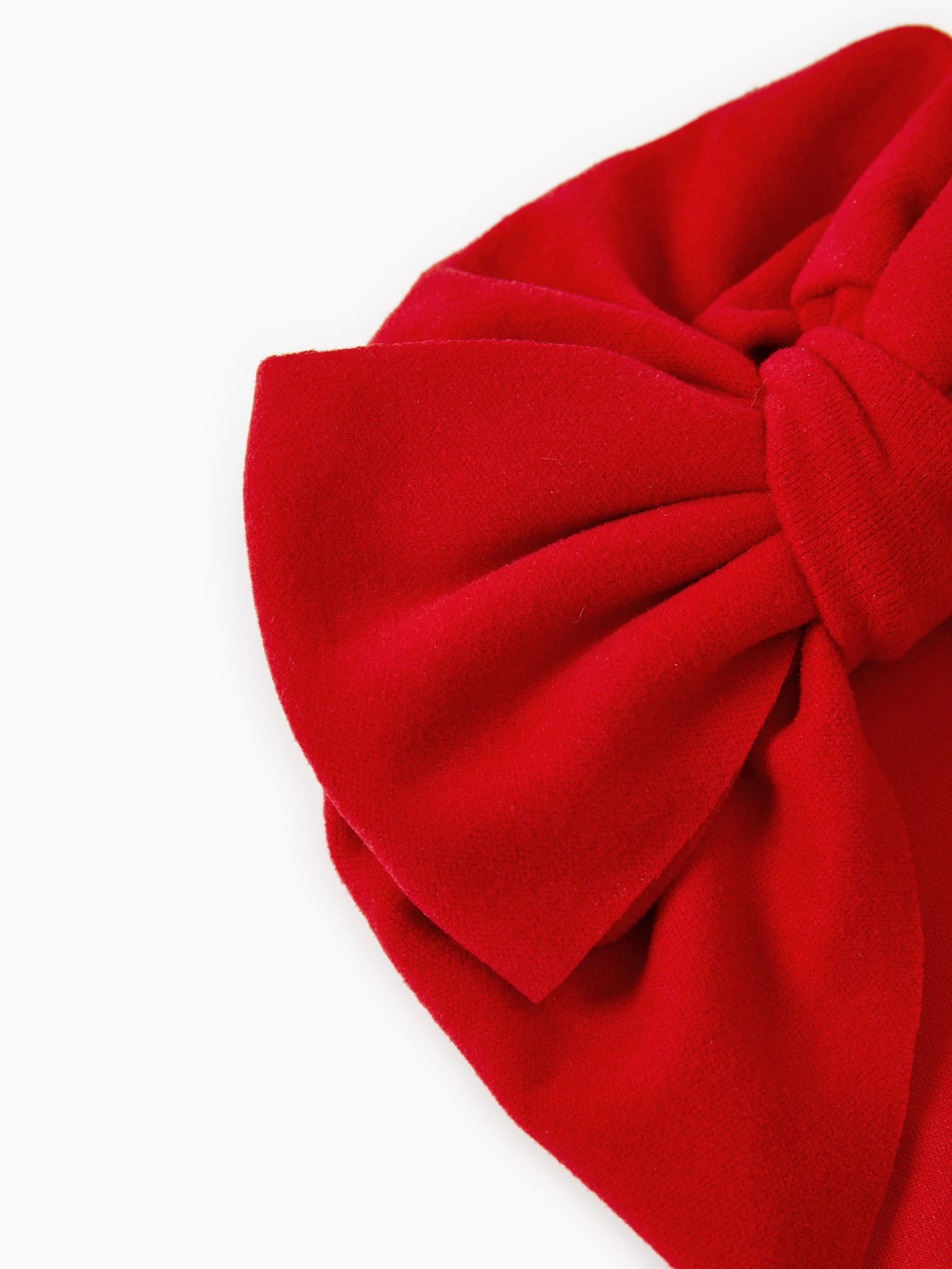 Baby / Toddler Solid Bowknot Hat Red - Image 3