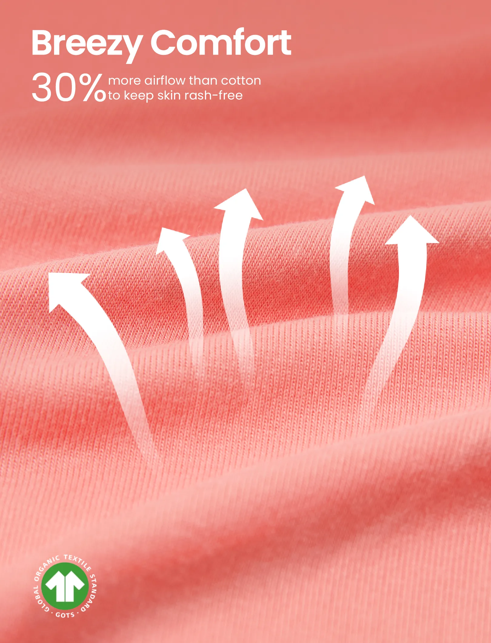 Bamboo Baby Boy / Girl 2-Way Zip Onesies Anti Slip Childlike Food Pattern Bamboo Sleepwear (Snug-Fitting)
 Pink - Image 6
