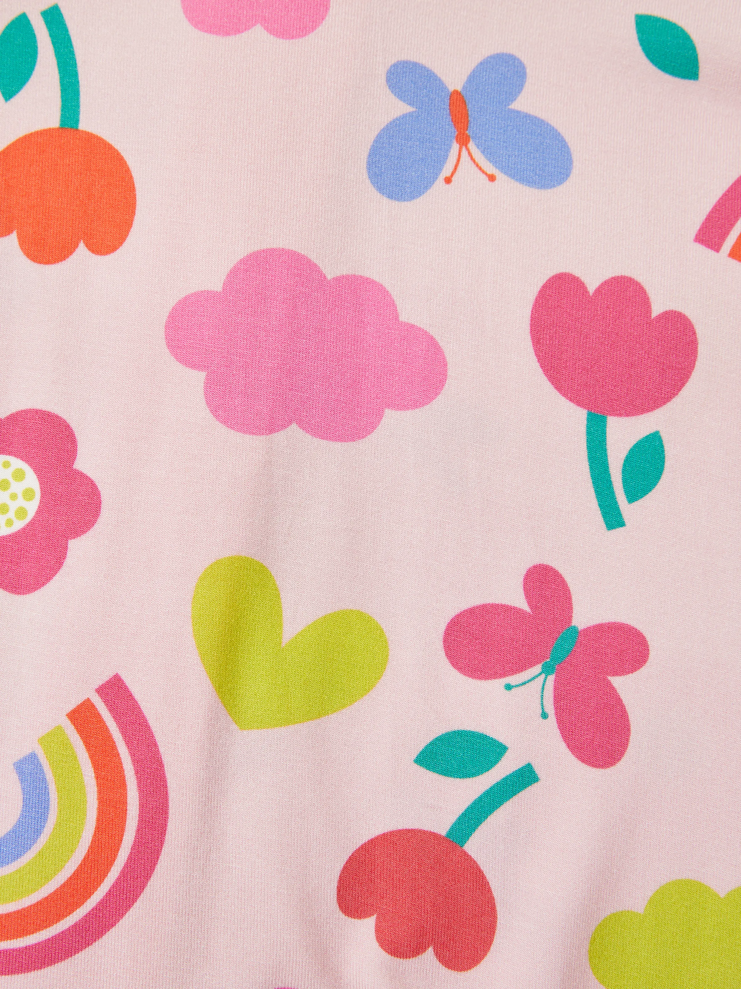 Bamboo Baby Boy / Girl 3-Pack Solid&Rainbow Printed 2-Way Zipper Anti Slip Long-sleeve Footie Pink - Image 2