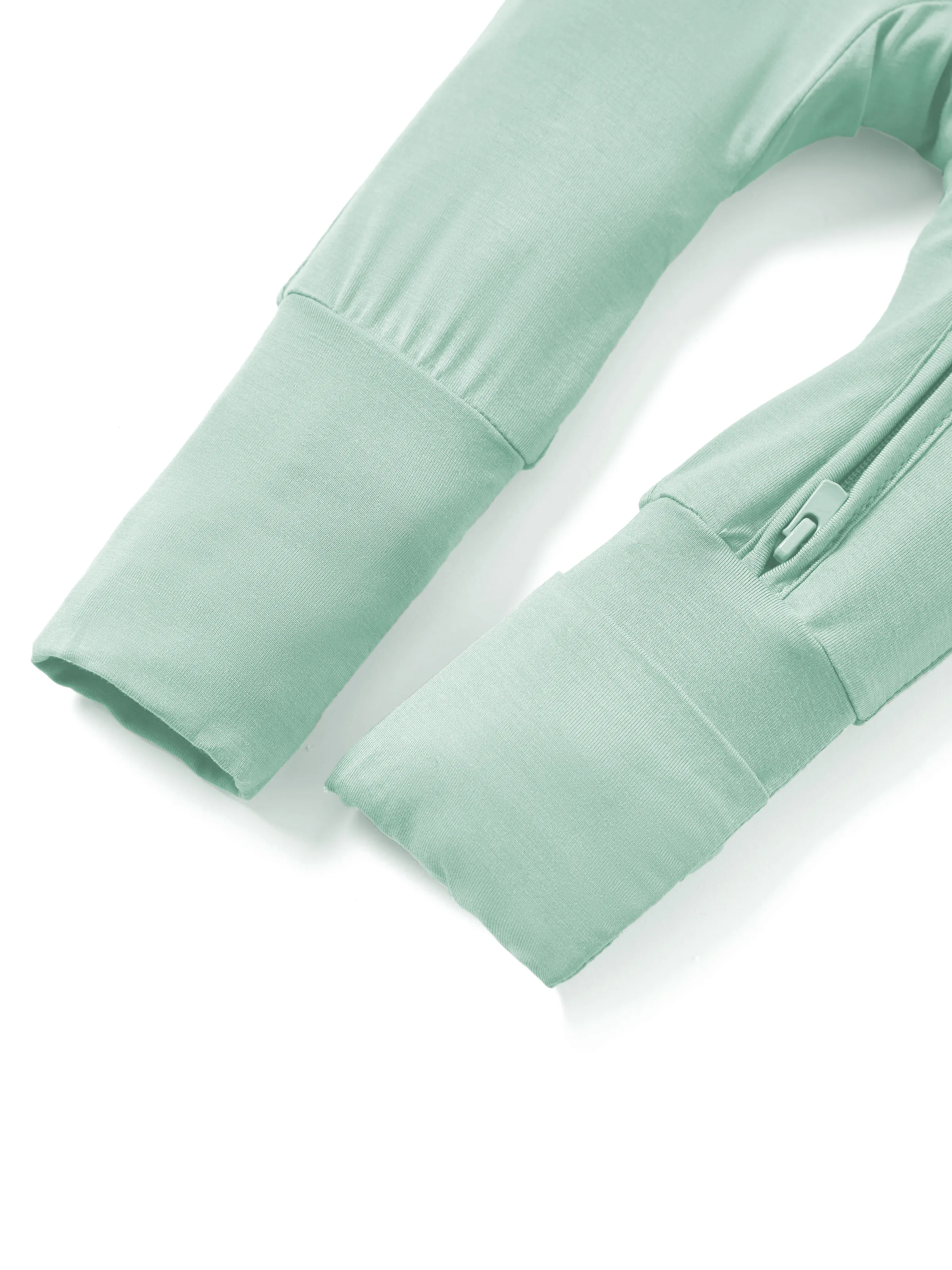 Bamboo Baby Boy / Girl Childlike Animal Pattern 2-way Zipper Footie Green - Image 12