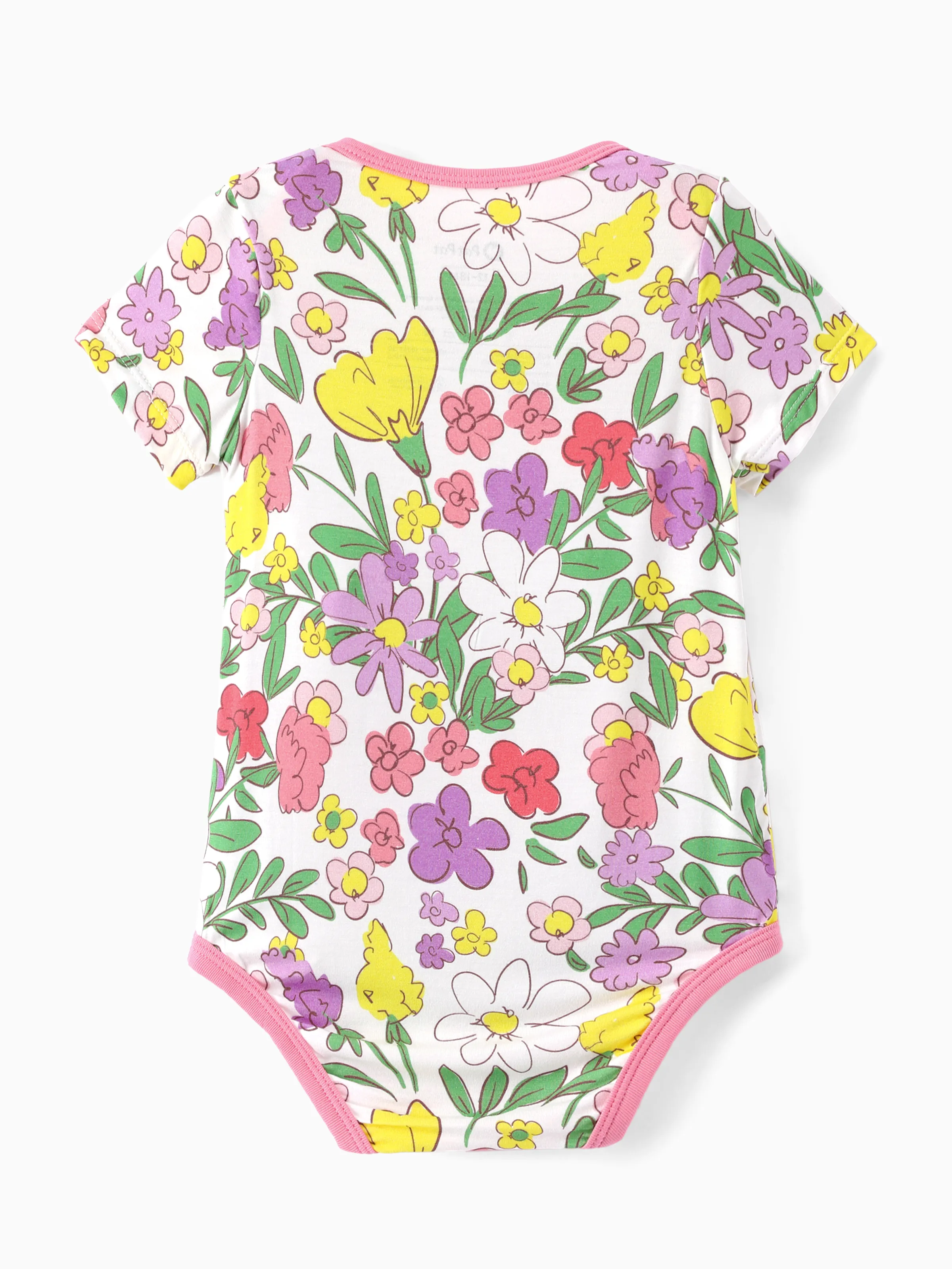 Bamboo Baby Boy/Girl 1pc Allover Print  Bodysuits  Multi-color - Image 3