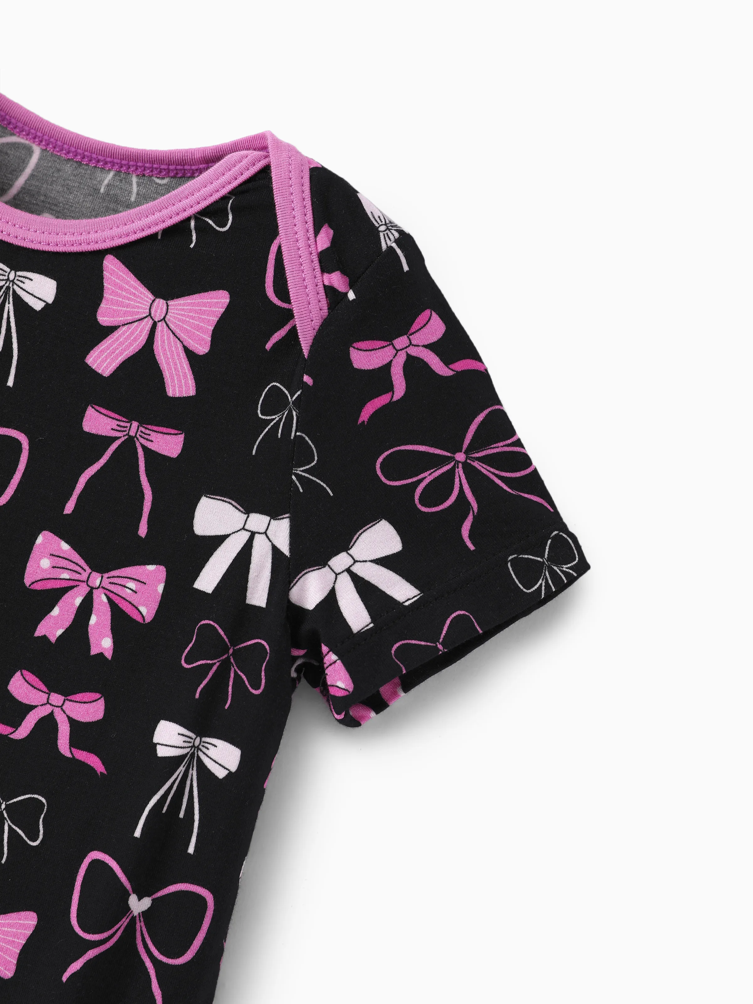 Bamboo Baby Boy/Girl 1pc Allover Print  Bodysuits  Pink purple - Image 5