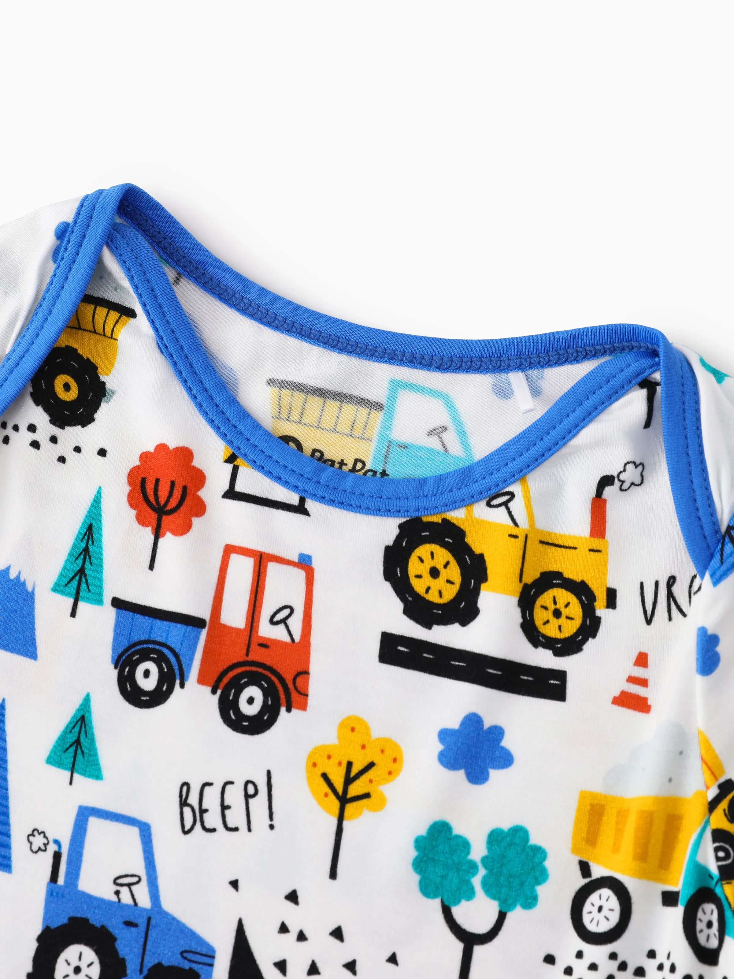 Bamboo Baby Boy/Girl 1pc Allover Print  Bodysuits  Royal Blue - Image 4