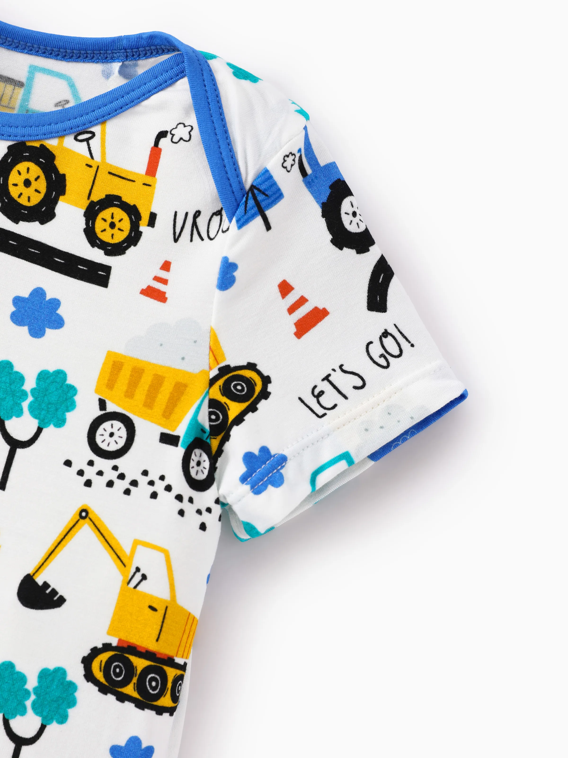 Bamboo Baby Boy/Girl 1pc Allover Print  Bodysuits  Royal Blue - Image 5