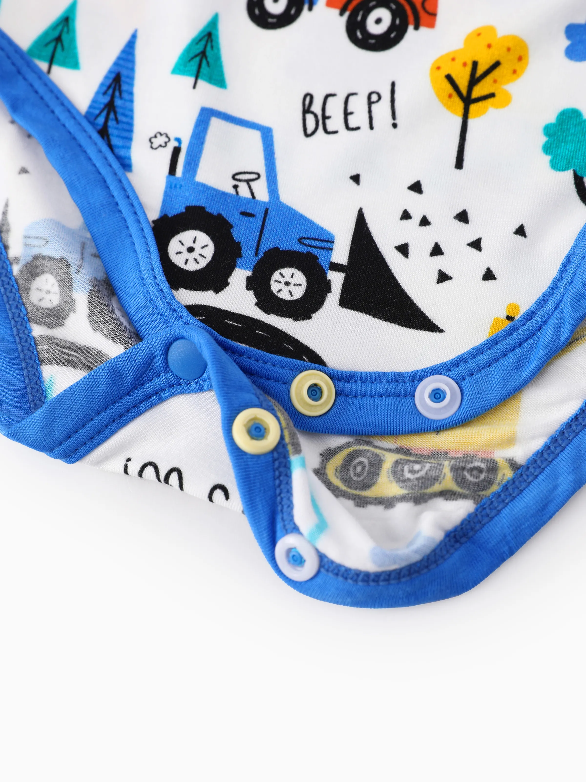 Bamboo Baby Boy/Girl 1pc Allover Print  Bodysuits  Royal Blue - Image 7