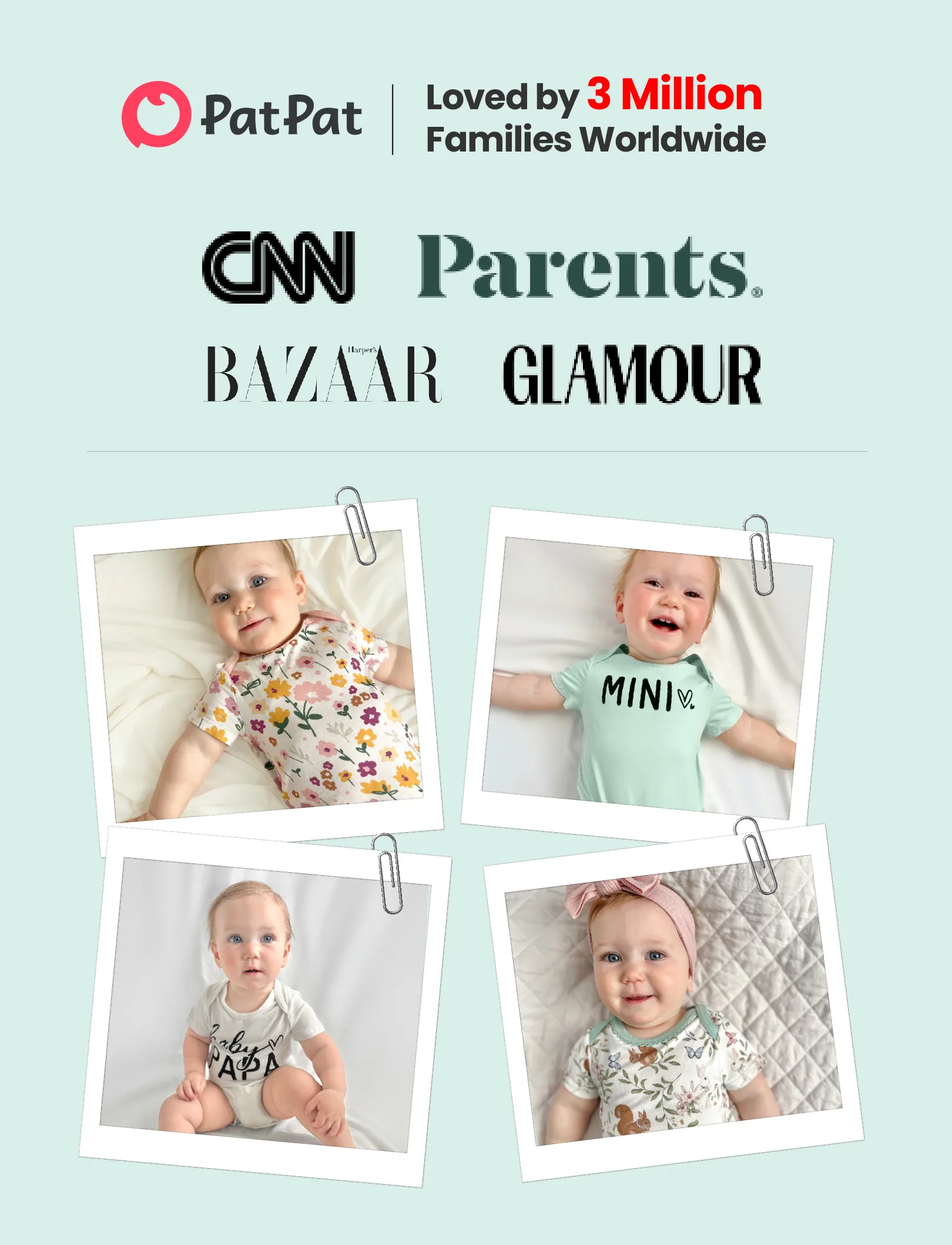 Bamboo Baby Boy/Girl 2-Pack Solid&Printed Rompers Set Light Green - Image 8