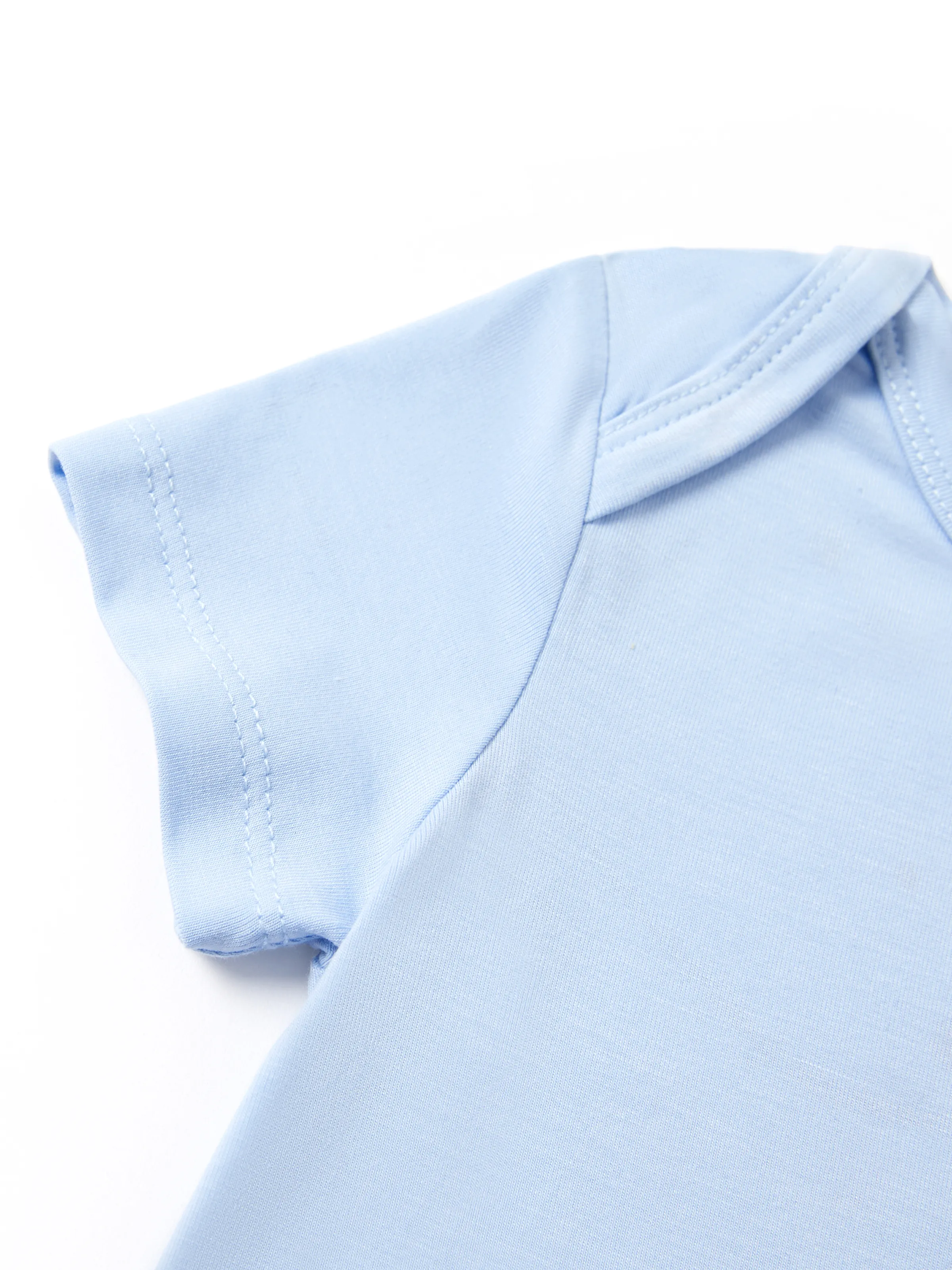 Bamboo Baby Boy/Girl Casual Romper Blue - Image 4