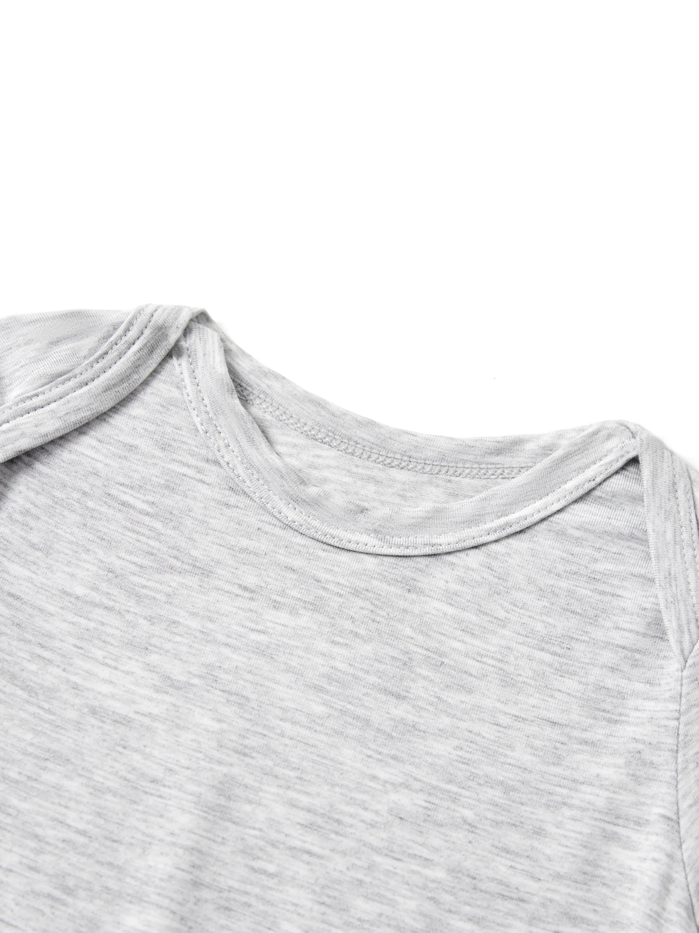 Bamboo Baby Boy/Girl Casual Romper Grey - Image 3