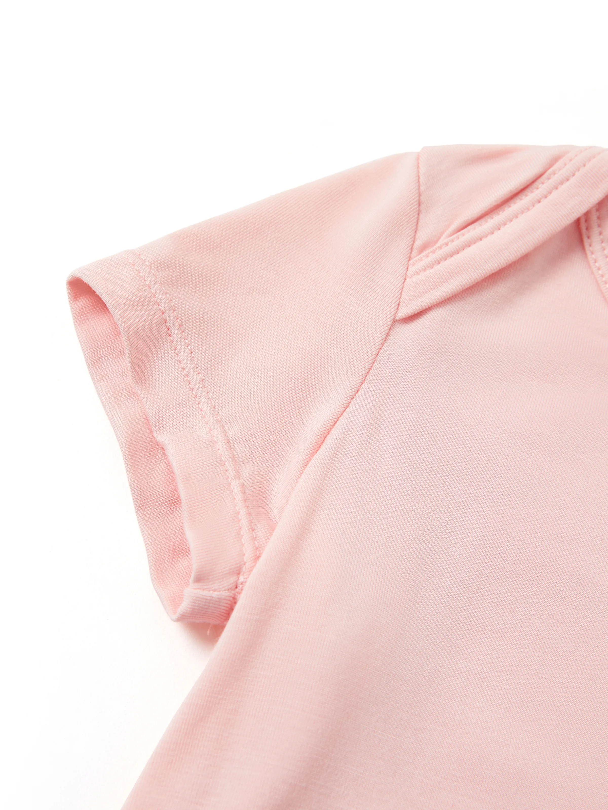 Bamboo Baby Boy/Girl Casual Romper Pink - Image 4