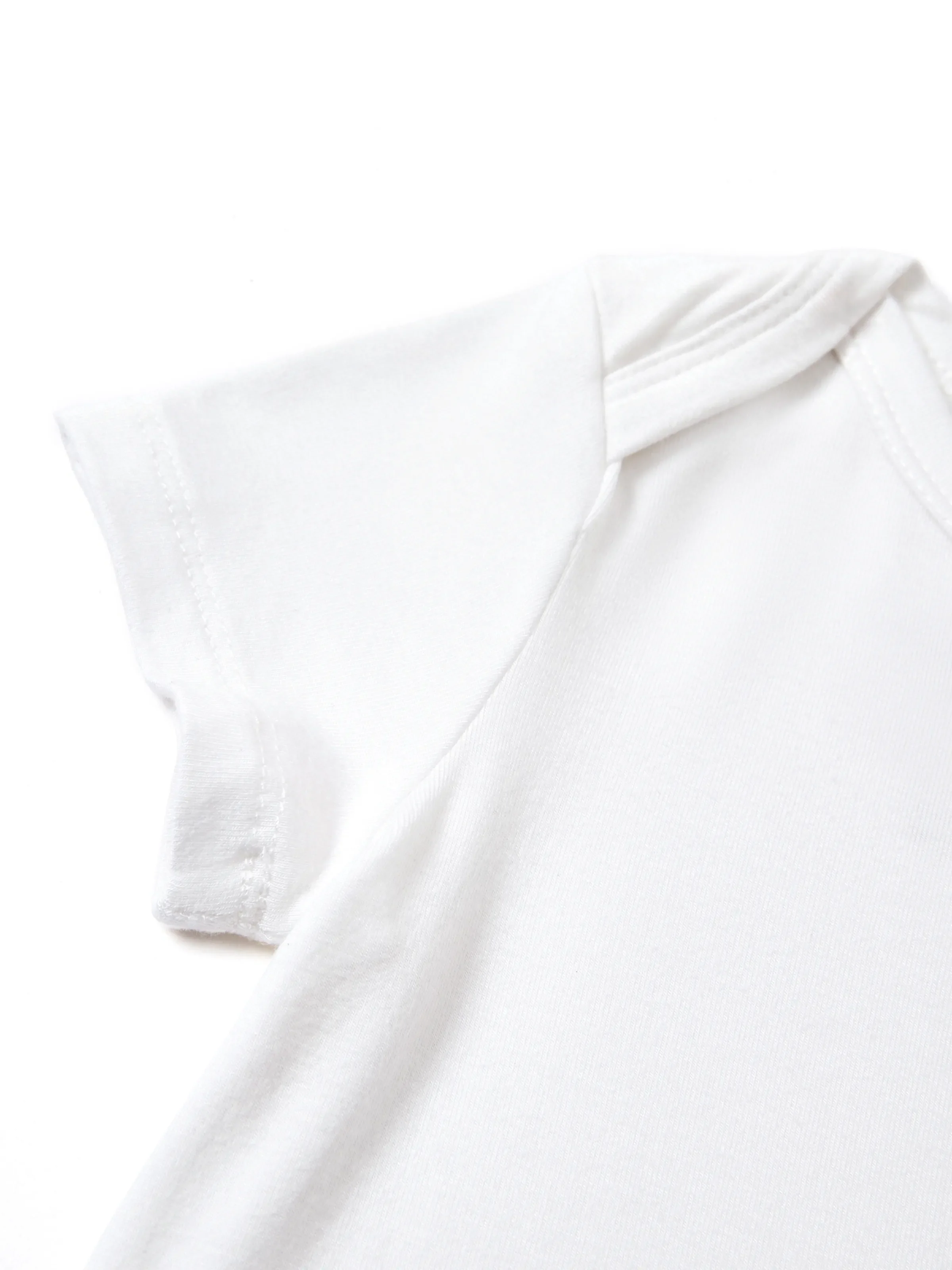 Bamboo Baby Boy/Girl Casual Romper White - Image 4
