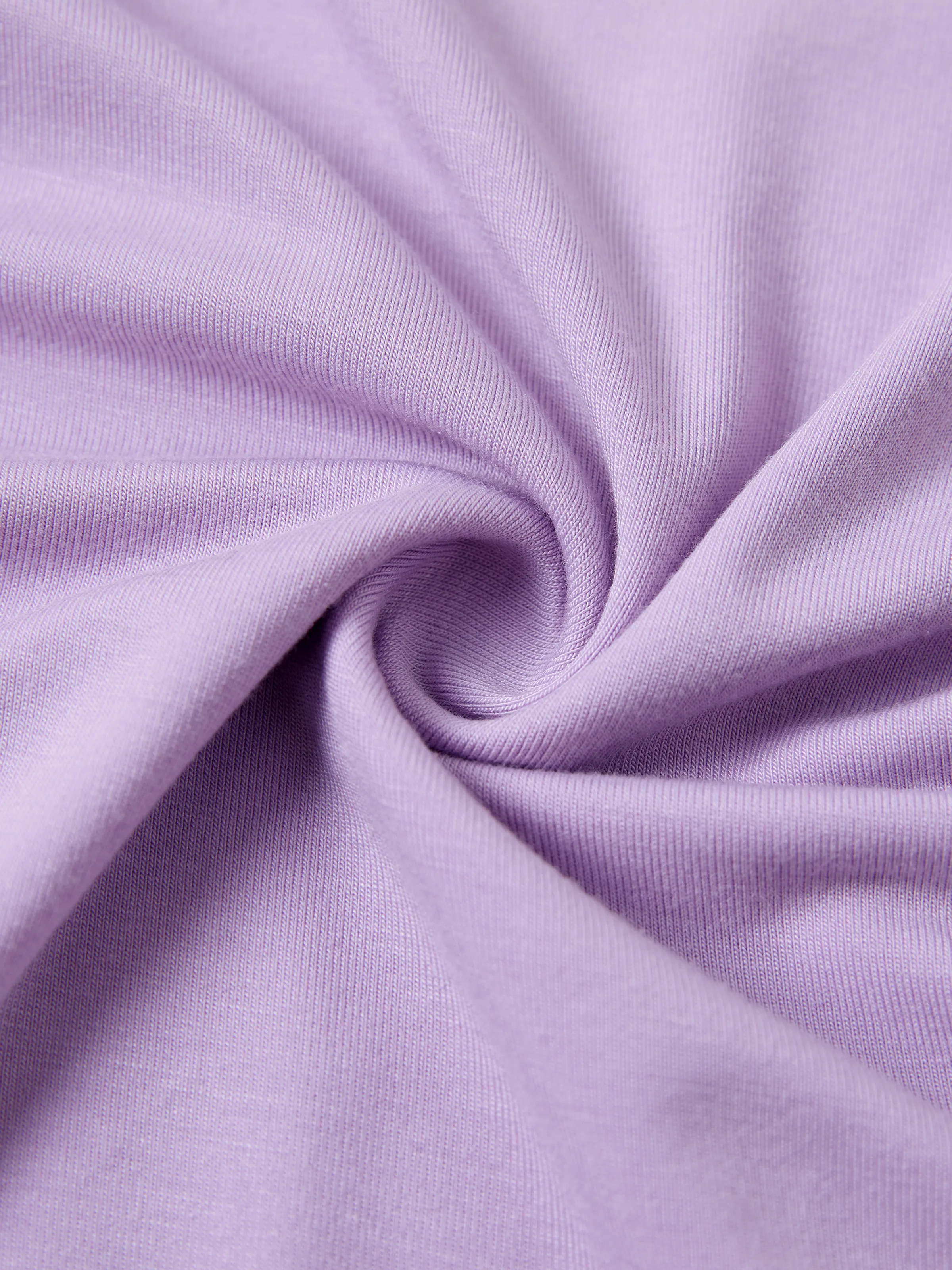 Bamboo Baby Girl Solid Color 3-Piece Rompers Set Purple - Image 6