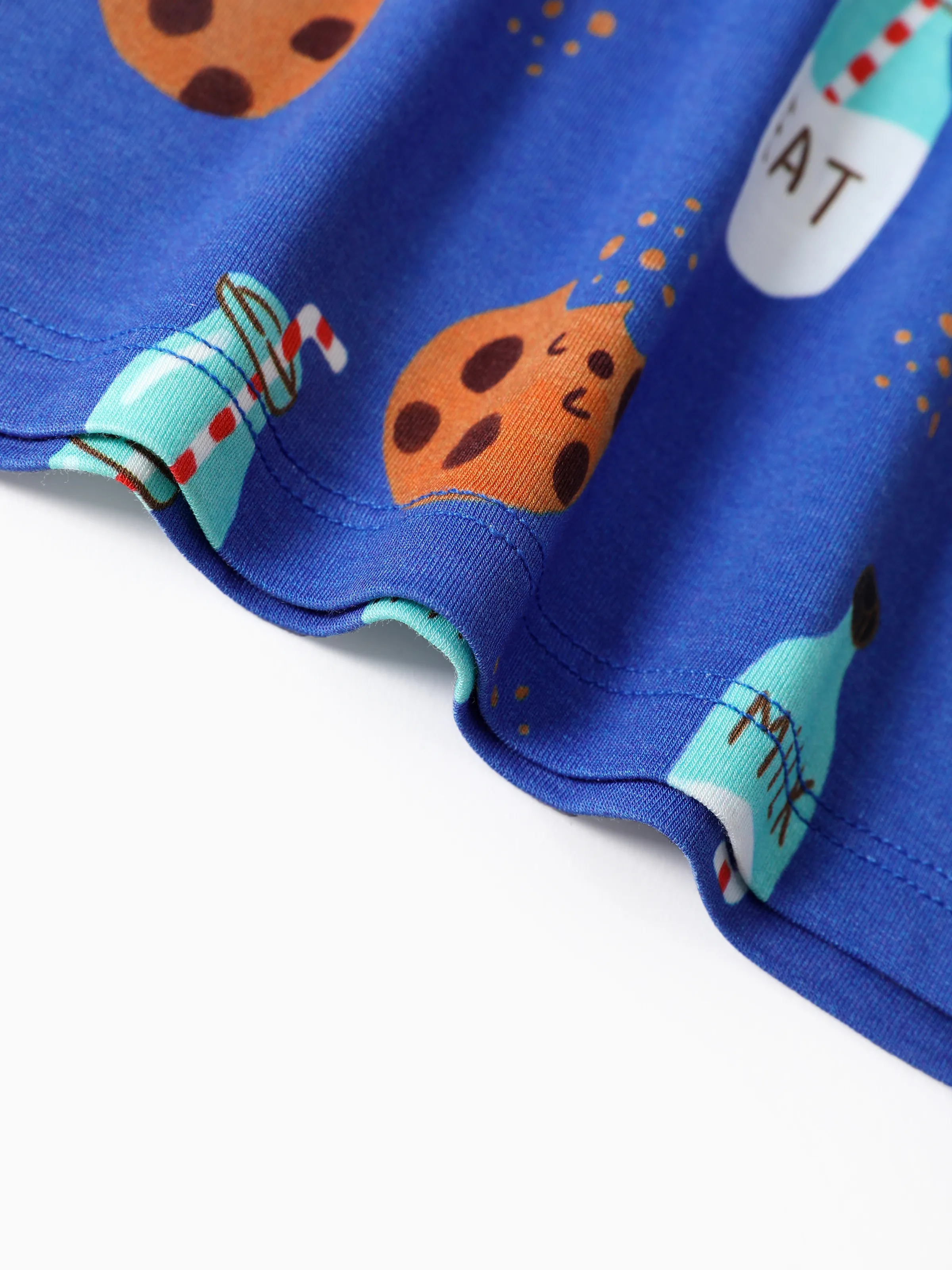 Bamboo Baby/Toddler 2-Piece Childlike Animal Print Snug-Fitting Pajamas Set Blue - Image 7