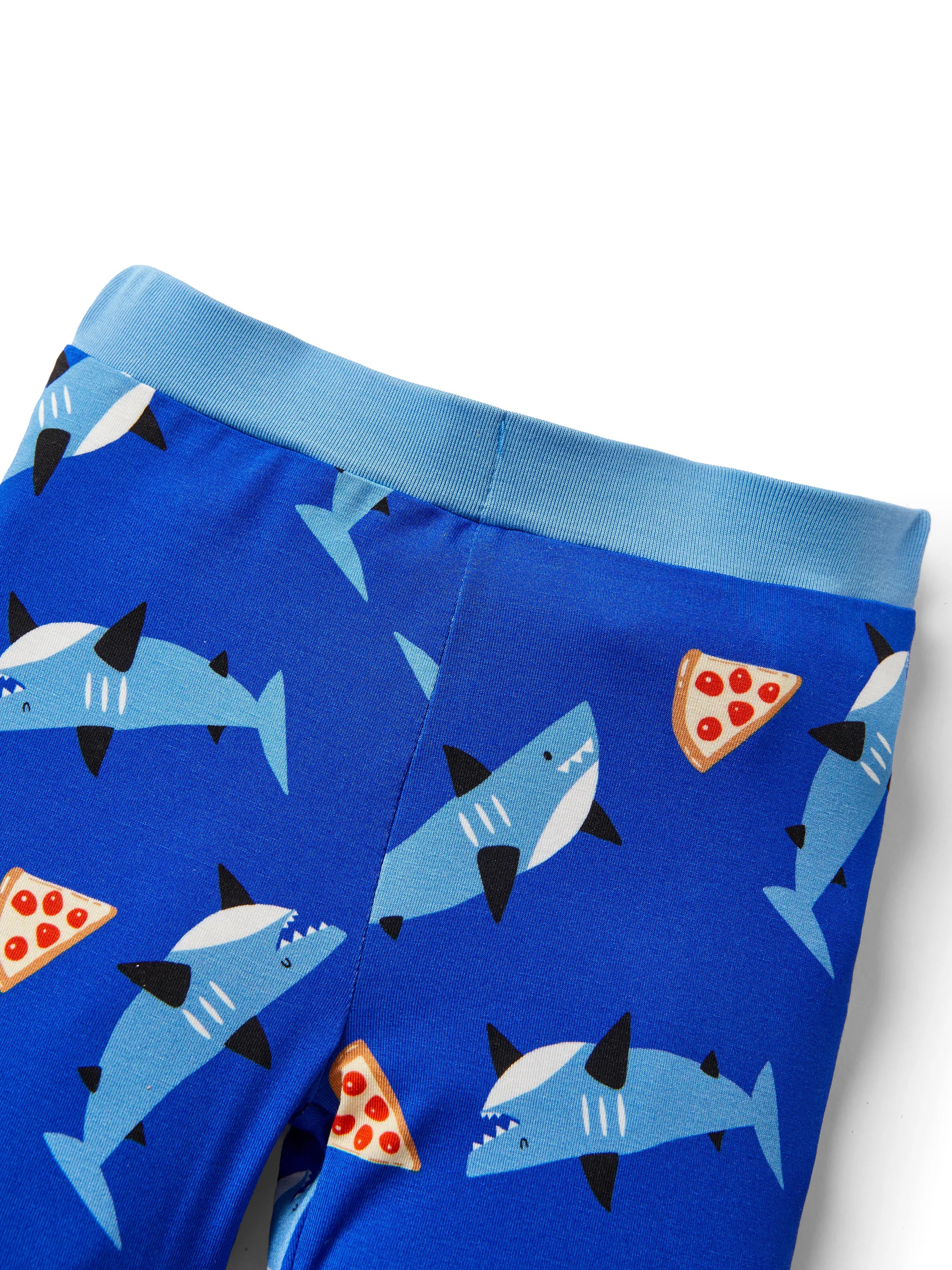 Bamboo Baby/Toddler 2pcs Childlike Printed Snug-Fitting Pajama Sets Sky blue - Image 7
