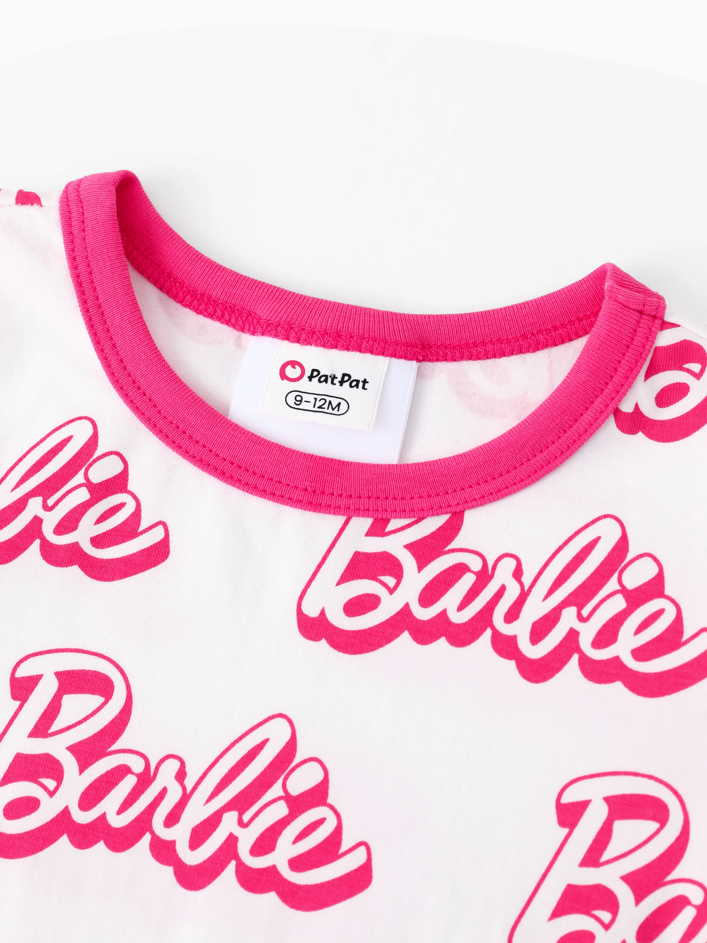 Barbie Baby Girl 2-Pack Childlike Cotton Jumpsuits Hot Pink - Image 11