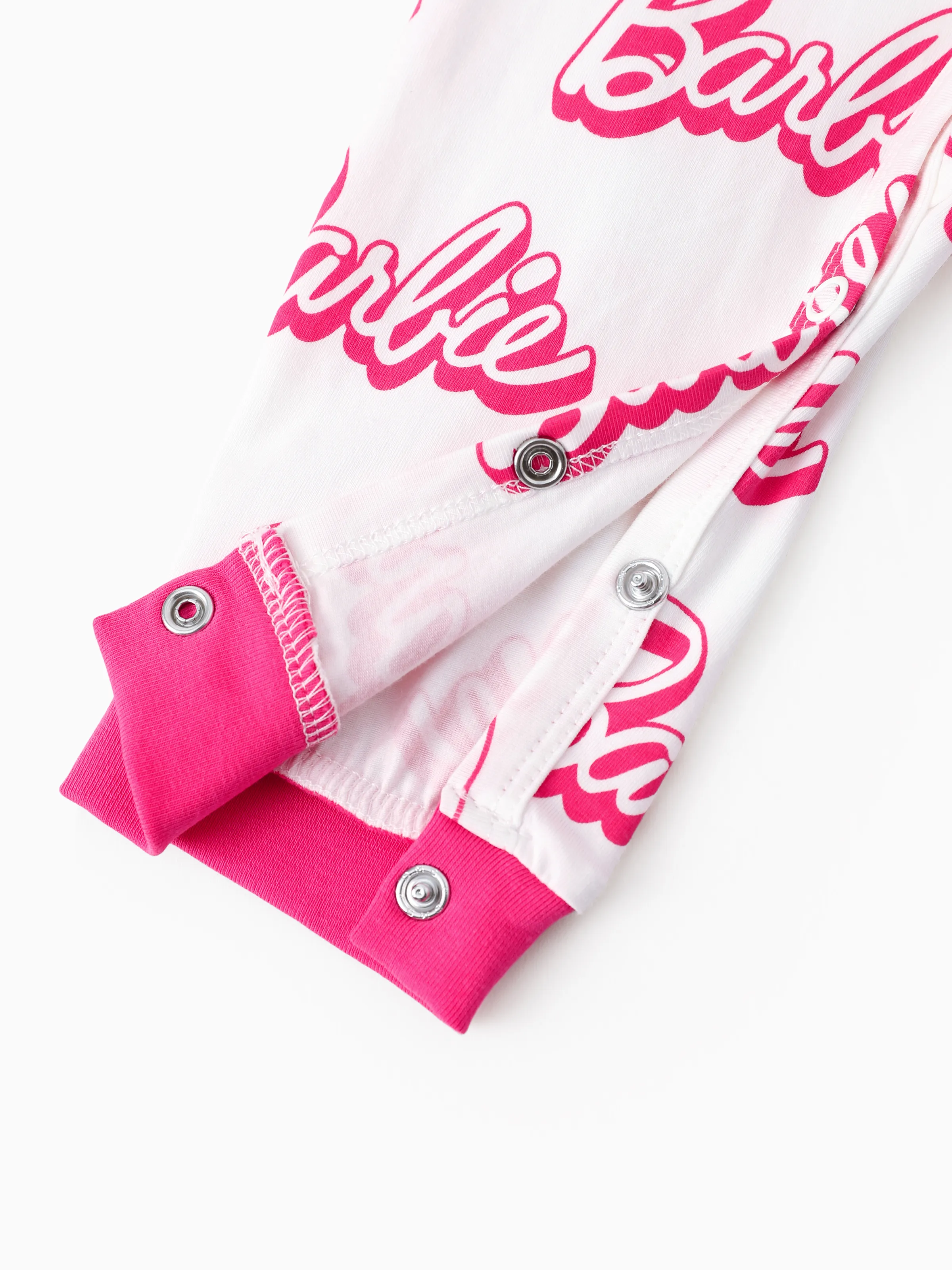 Barbie Baby Girl 2-Pack Childlike Cotton Jumpsuits Hot Pink - Image 15
