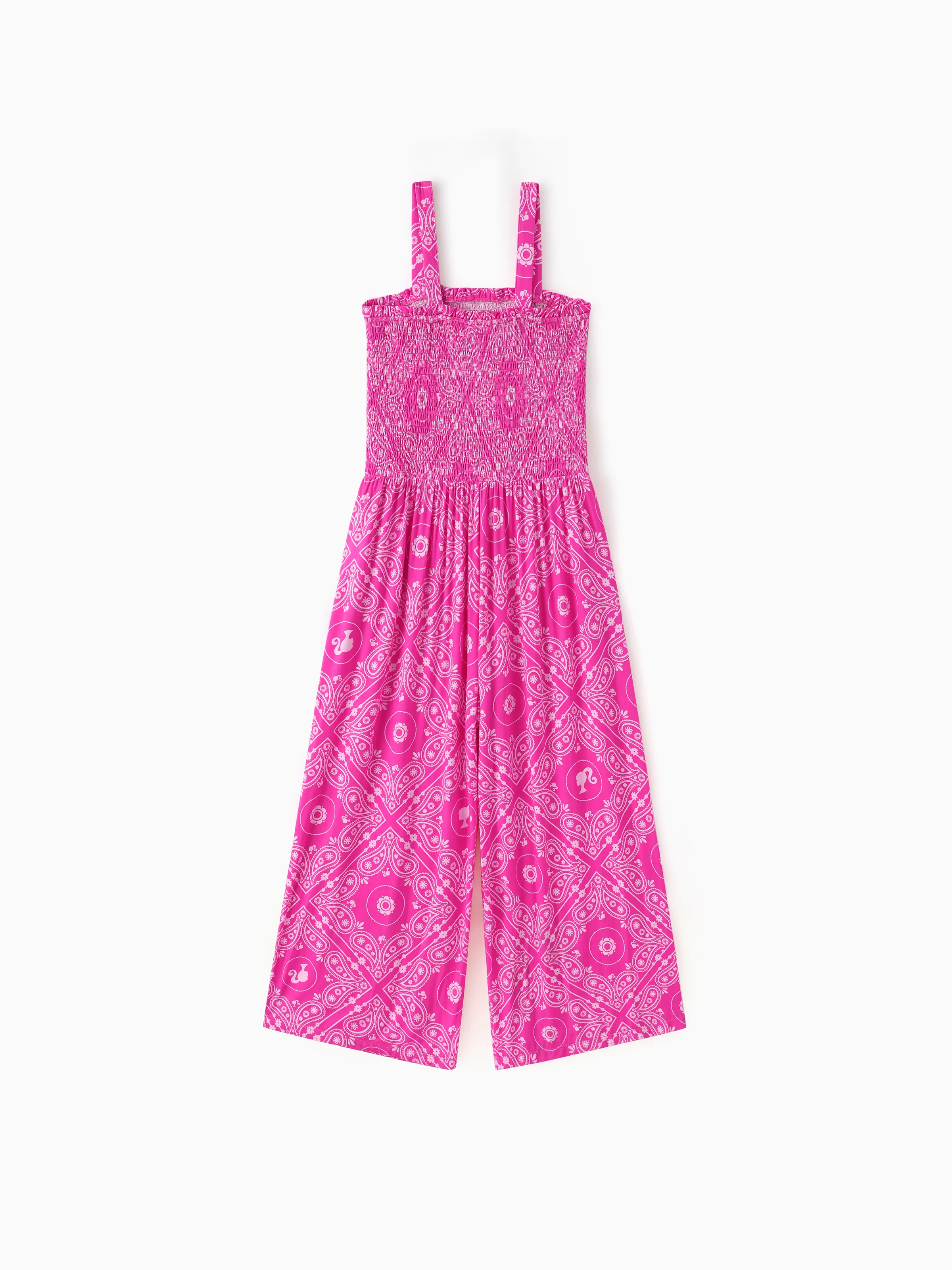 Barbie Mommy and Me Bamboo Allover Print Jumpsuit Hot Pink - Image 11