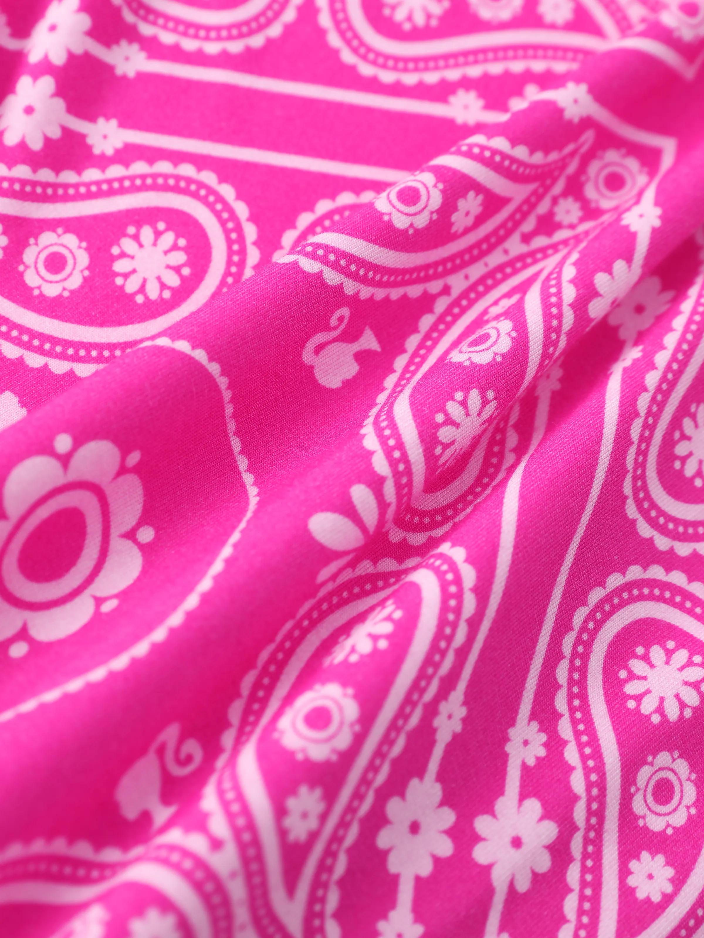 Barbie Mommy and Me Bamboo Allover Print Jumpsuit Hot Pink - Image 3