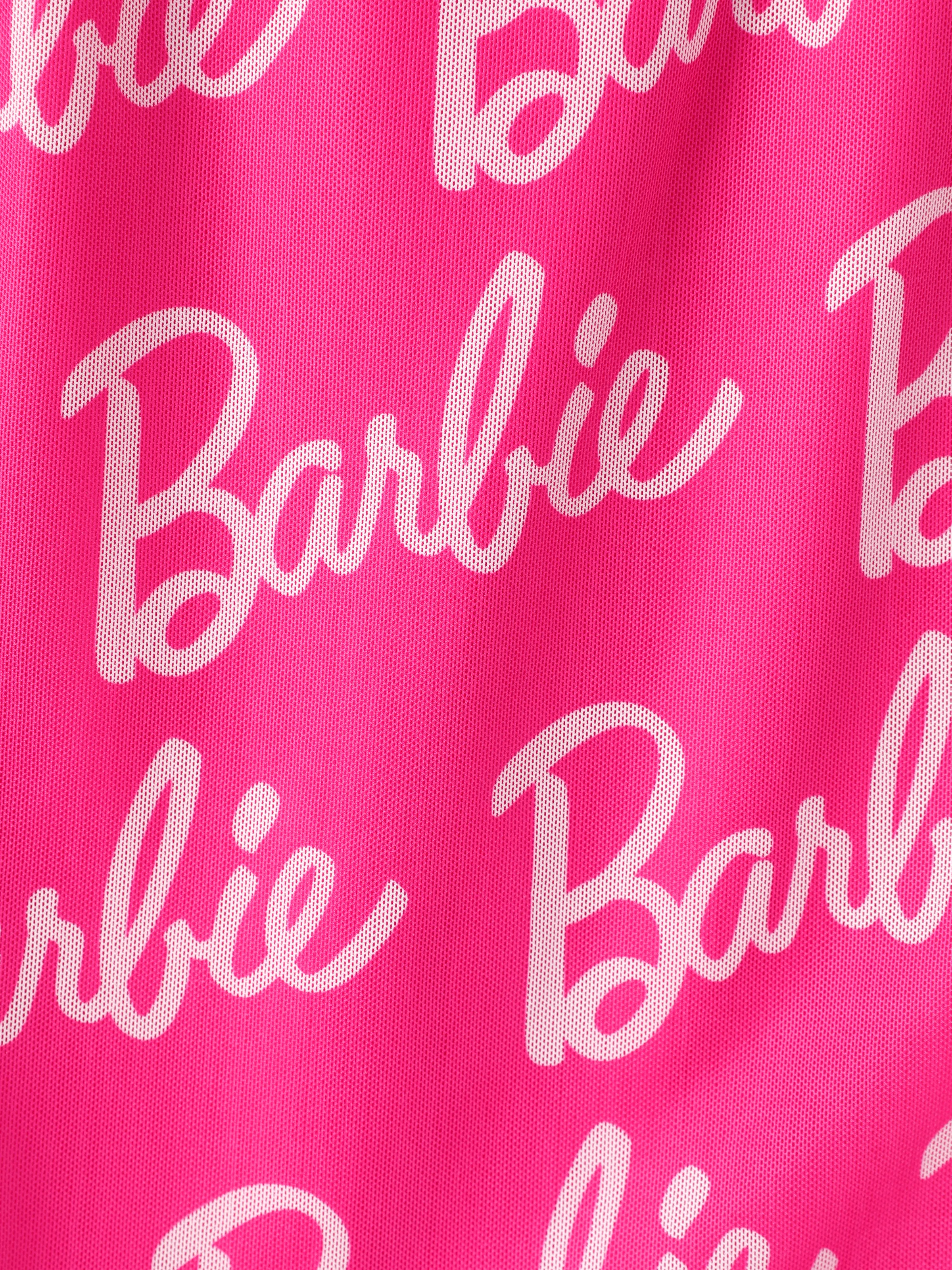 Barbie Mommy and Me Sleeveless Allover Print Strappy Dresses Hot Pink - Image 2