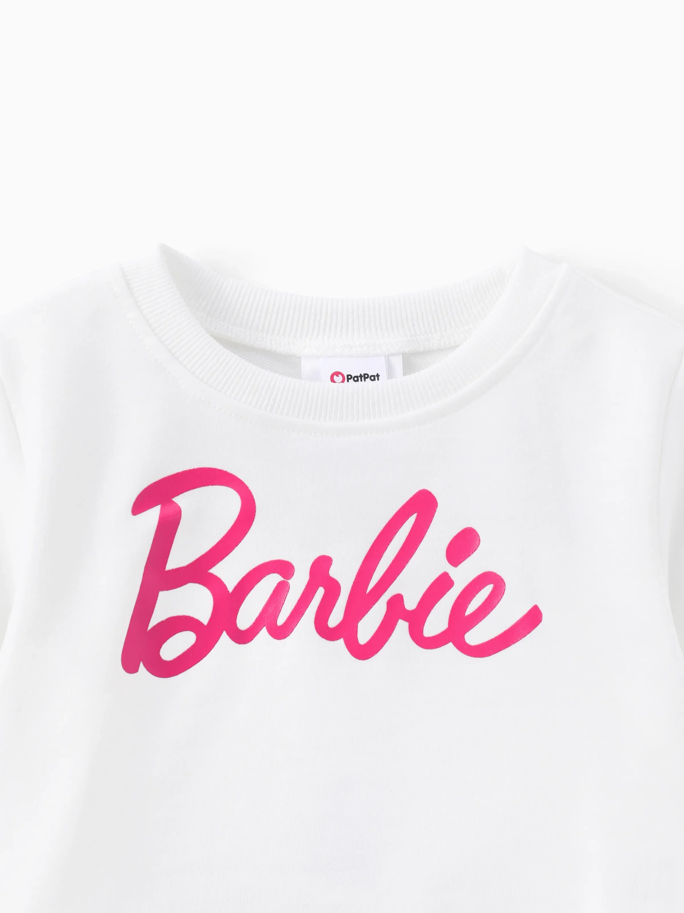 Barbie Toddler Girl 1pc Long-sleeve T-shirt or Tulle Skirt Set White - Image 4